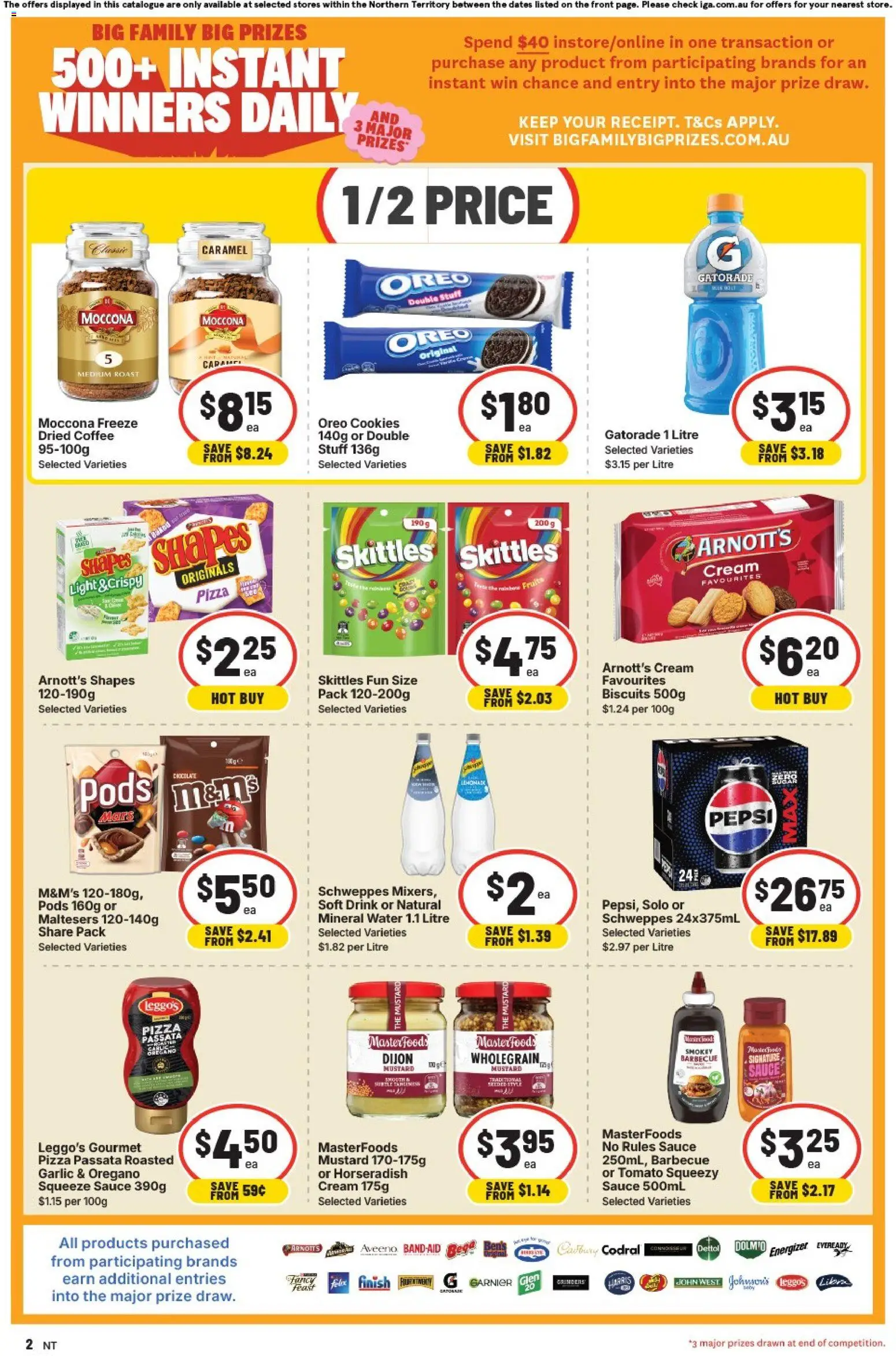 IGA catalogue - valid from 01/07/2026 | Page: 2 | Products: Light, Mustard, Oregano, Water