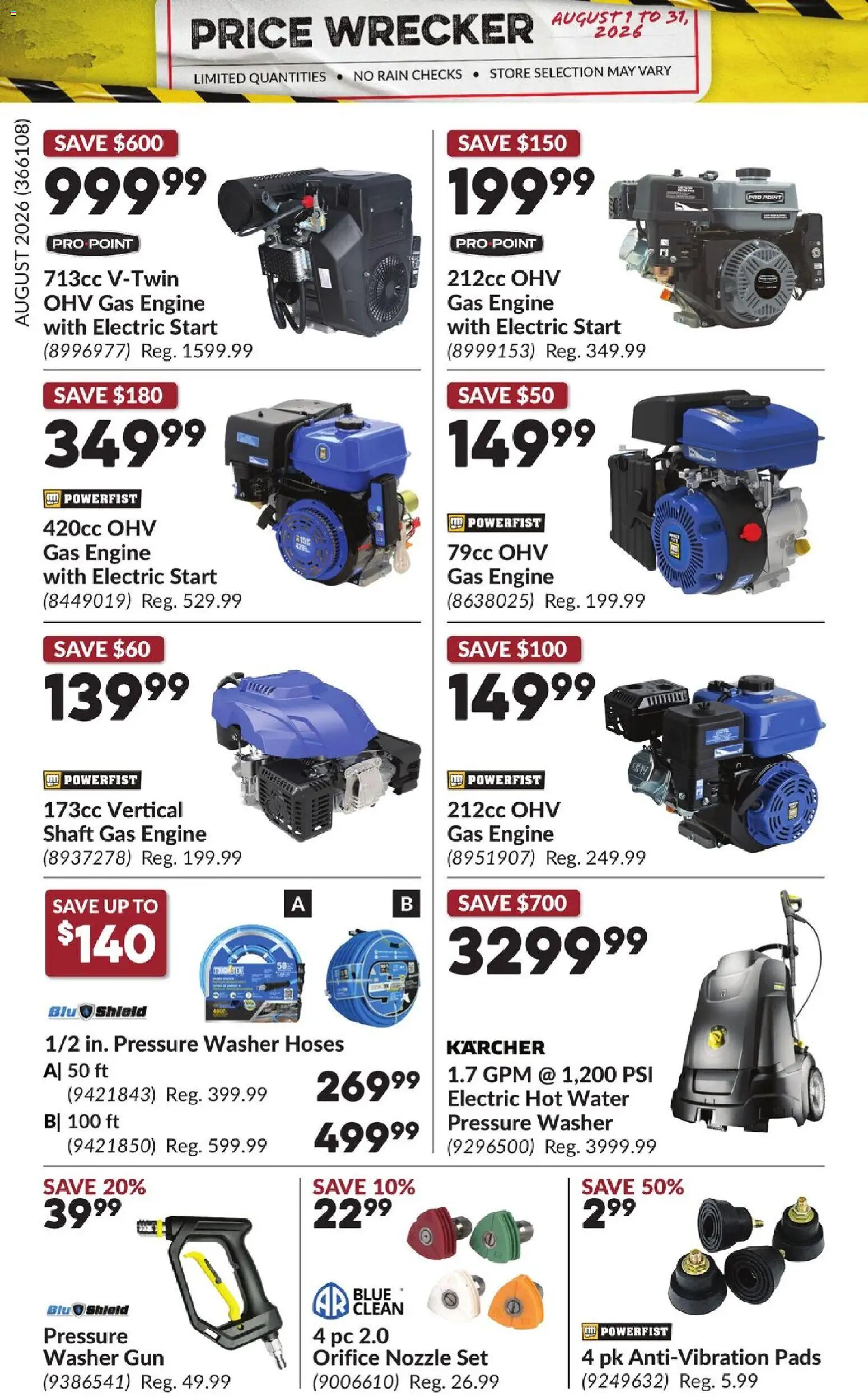Princess Auto flyer valid from Aug 1, 2026 | Page: 9 | Products: PC