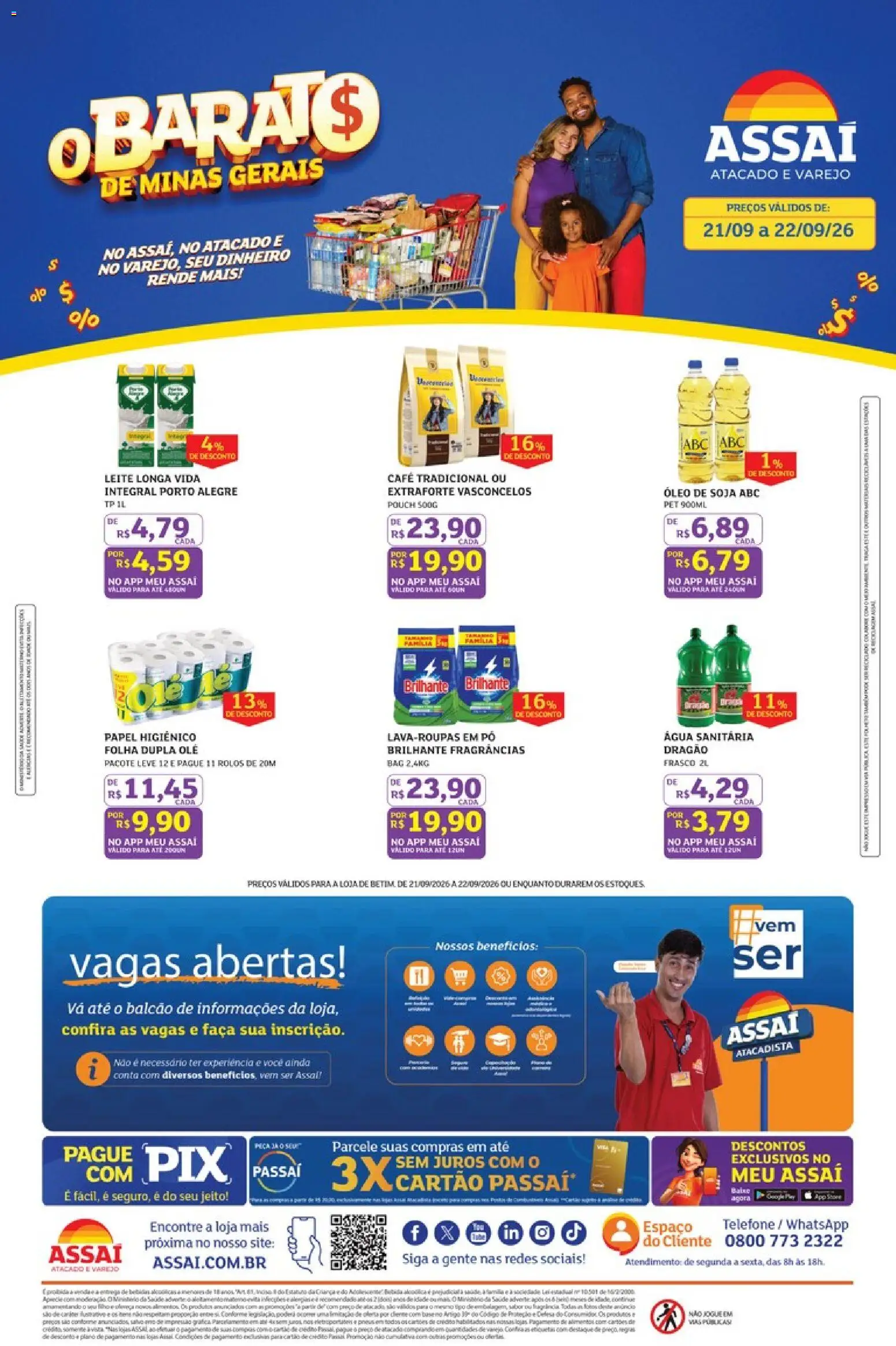 Assaí Atacadista Folheto - válido de 21/09/2026 | Página: 1