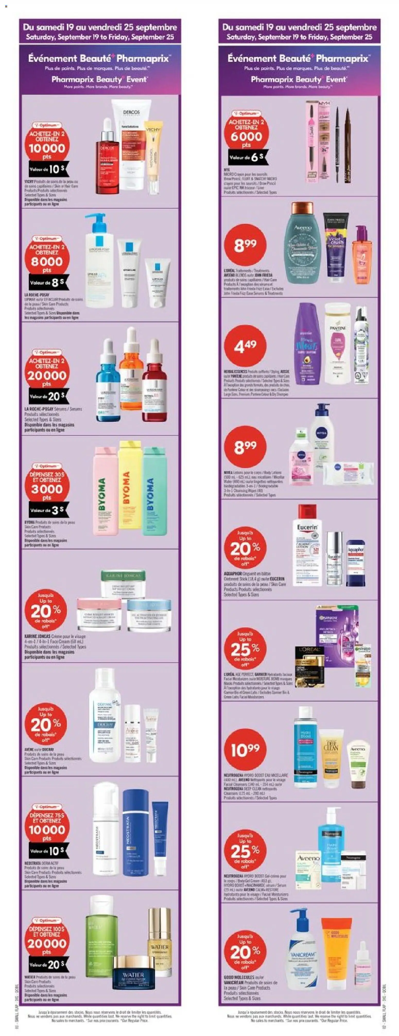 Pharmaprix flyer valid from Sep 19, 2026 | Page: 4 | Products: Cream