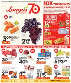 Preview of Longo's weekly flyer / circulaire from shop Longo's valid from Aug 27, 2026