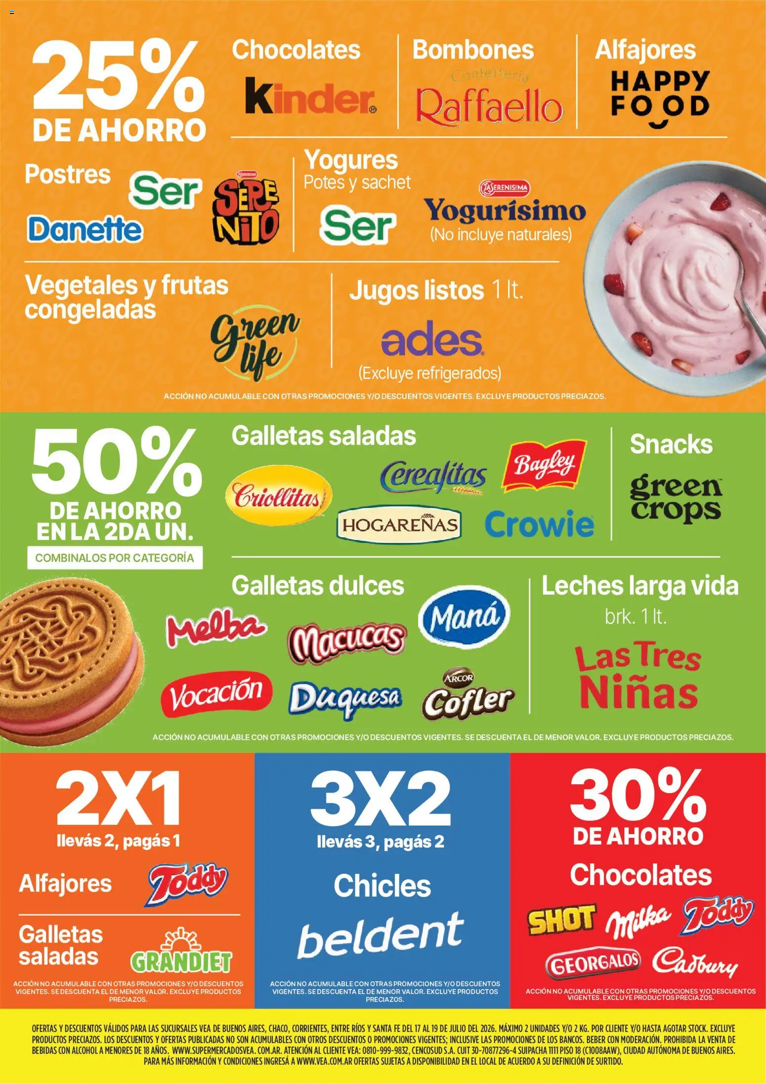 Vea - Fin de semana de ahorro | BA Nea │ válido desde el 17/07/2026 | Página: 5 | Productos: Bombones, Chicles, Galletas