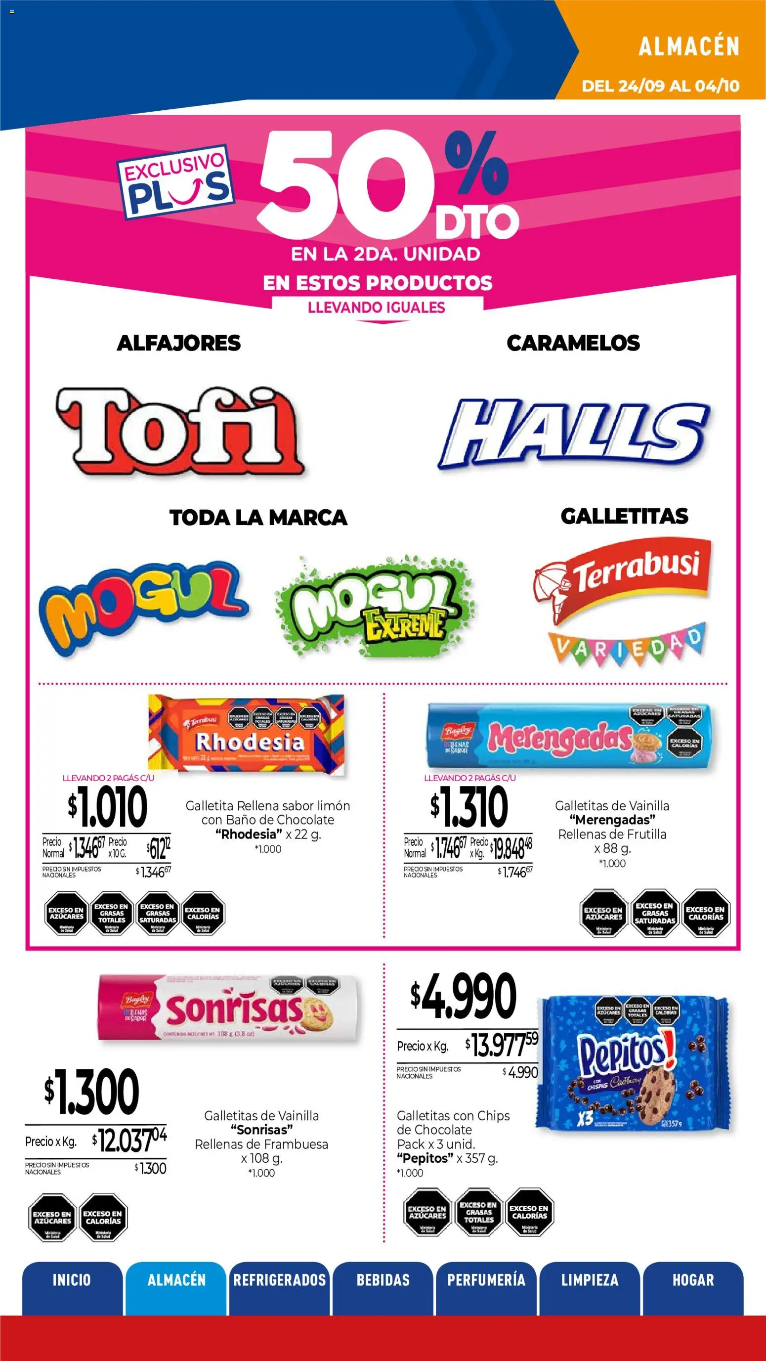 La Anonima catálogo │ válido desde el 24/09/2026 | Página: 10 | Productos: Vainilla, Galletitas, Frutilla, Chocolate