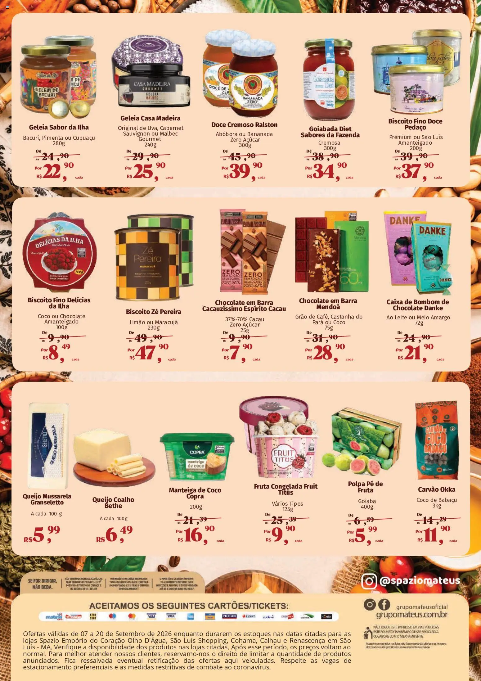 Mateus Folheto - válido de 07/09/2026 | Página: 4 | Produtos: Coco, Maracujá, Leite, Alimentos