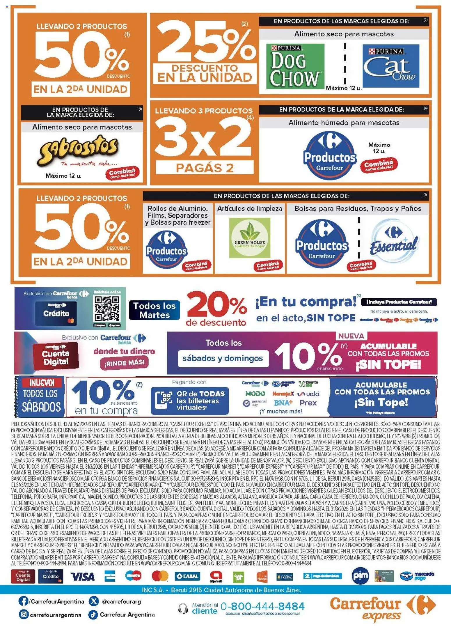 Carrefour Express - Ofertas │ válido desde el 11.03.2026 | Página: 6 | Productos: Cuchillo, Banco, Freezer, Cerdo