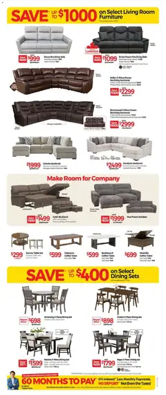 Preview of Tepperman's weekly flyer / circulaire from shop Tepperman's valid from Jul 3, 2026 | Page: 5 | Products: Bed, Coffee table, Table, Chair