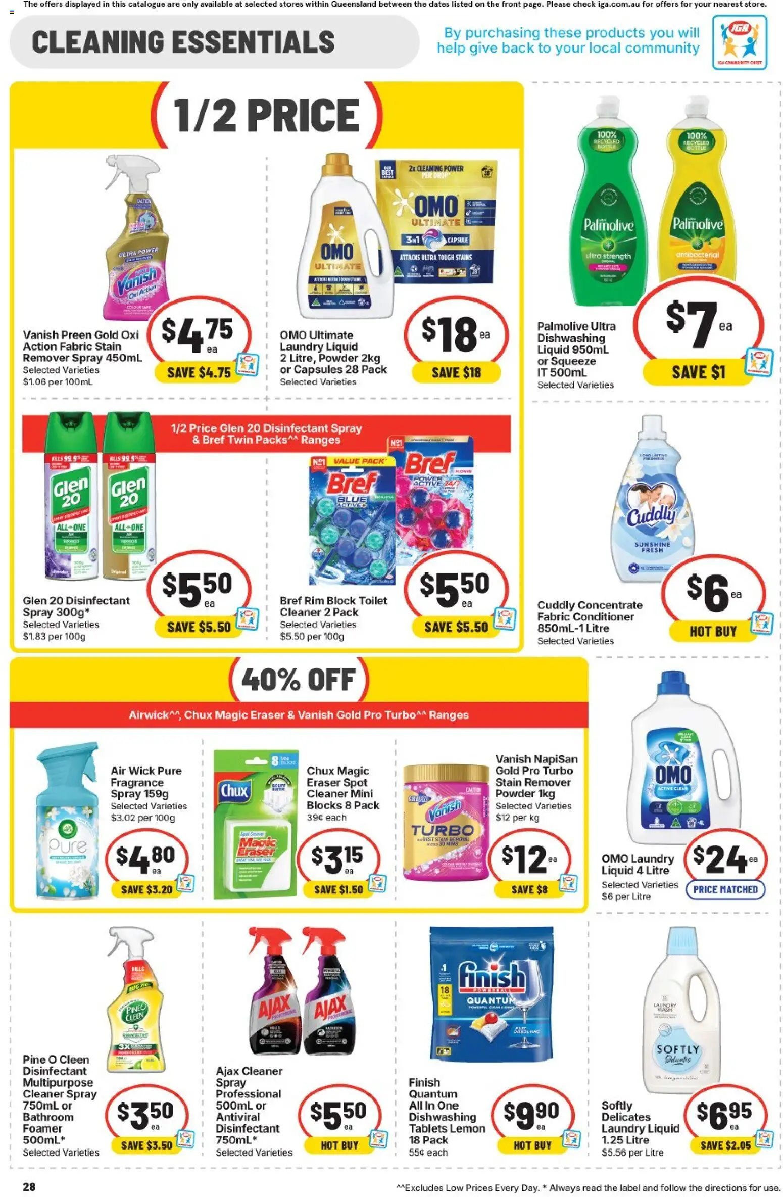 IGA catalogue - valid from 03.06.2026 | Page: 28 | Products: Fragrance, Stain remover, Multipurpose, Tablets