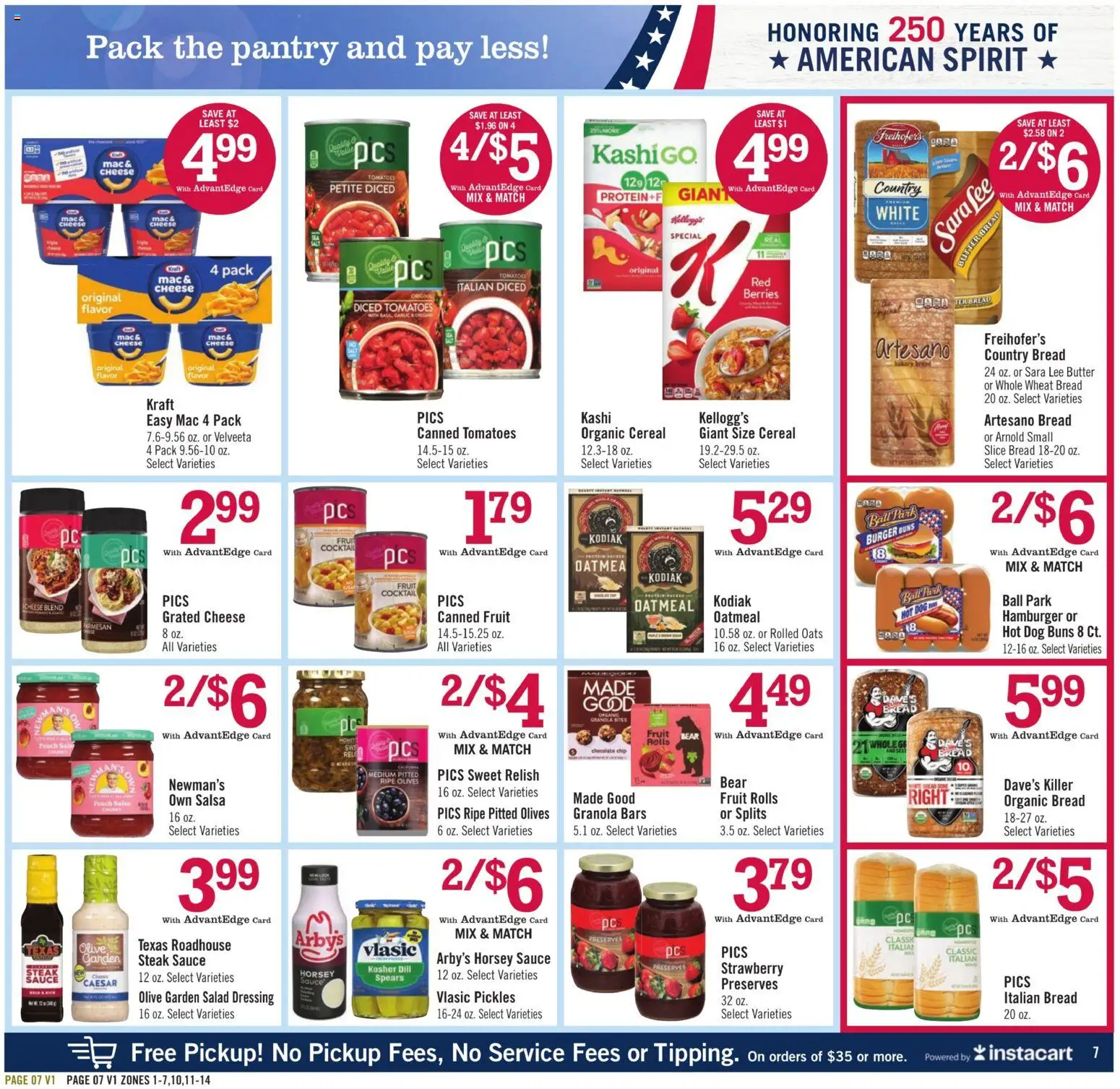 Price Chopper Weekly Ad - valid from 07/26/2026 | Page: 7 | Products: Bakery, Salad, Chocolate Chip, Dill