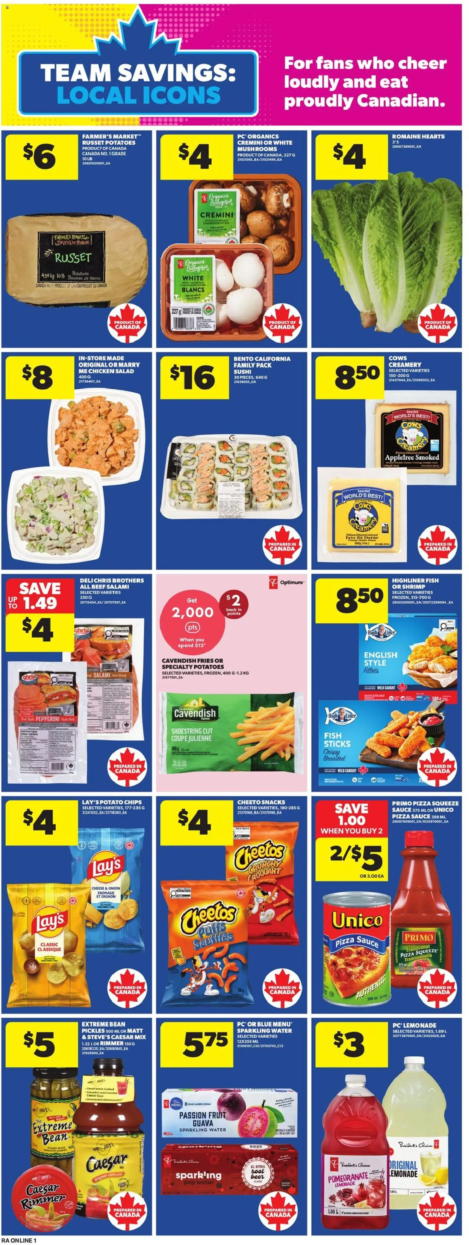 Atlantic Superstore flyer valid from Jul 9, 2026 | Page: 7 | Products: Fish, Salami, Pizza, Chicken