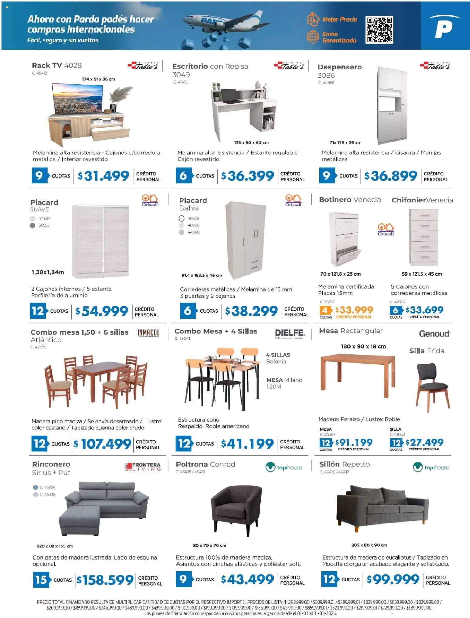 Pardo catálogo │ válido desde el 01.03.2026 | Página: 11 | Productos: Placard, Sillón, Estante, Repisa