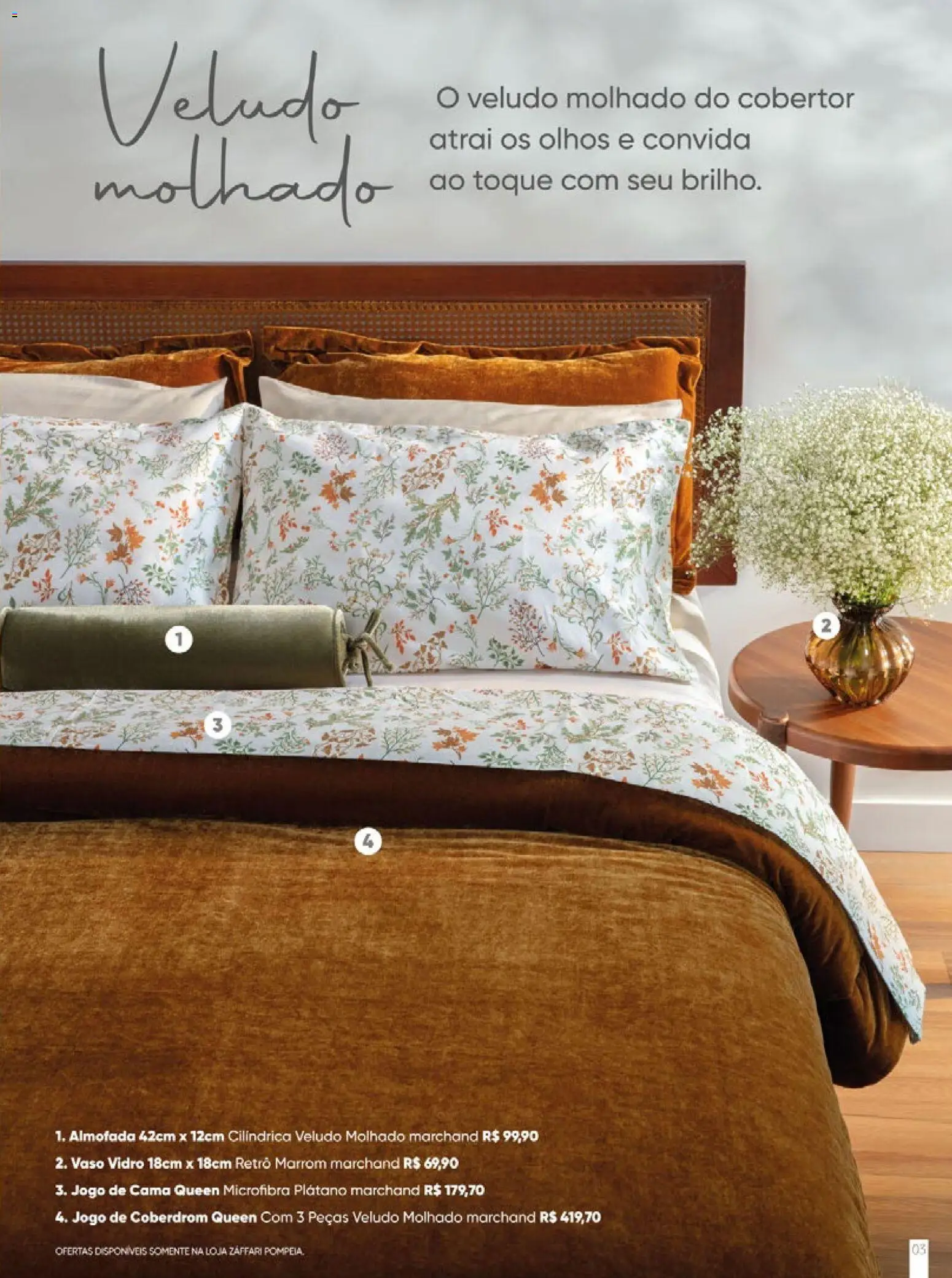 Zaffari Folheto - válido de 06/05/2026 | Página: 3 | Produtos: Jogo de cama, Cama, Almofada, Vaso