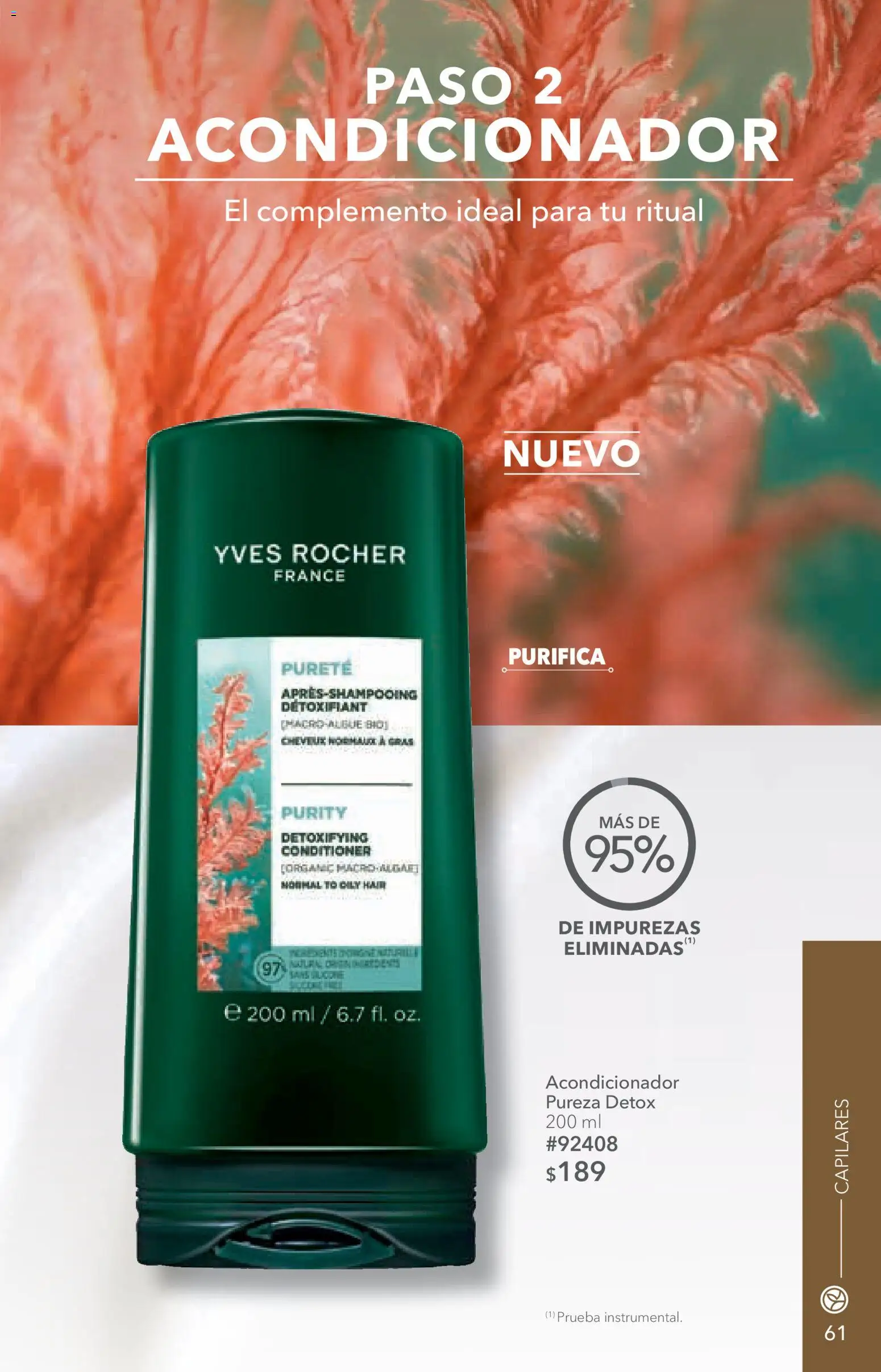 Nuevas ofertas de Yves Rocher válidas en toda la República Mexicana desde el 14/07/2026. ¡Encuentra las mejores ofertas en Yves Rocher campaña 10 2026! | Página: 61 | Productos: Acondicionador