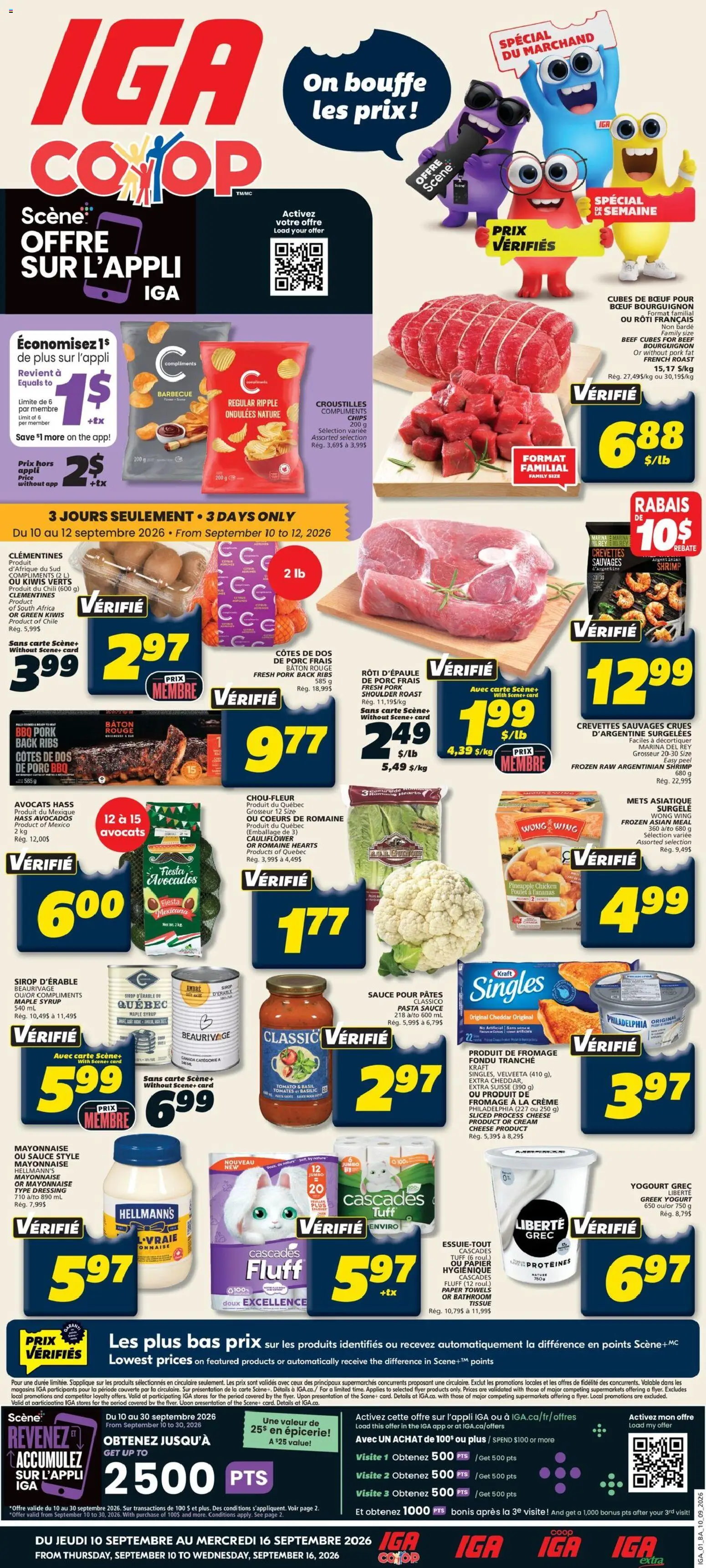 IGA flyer valid from Sep 10, 2026 | Page: 1