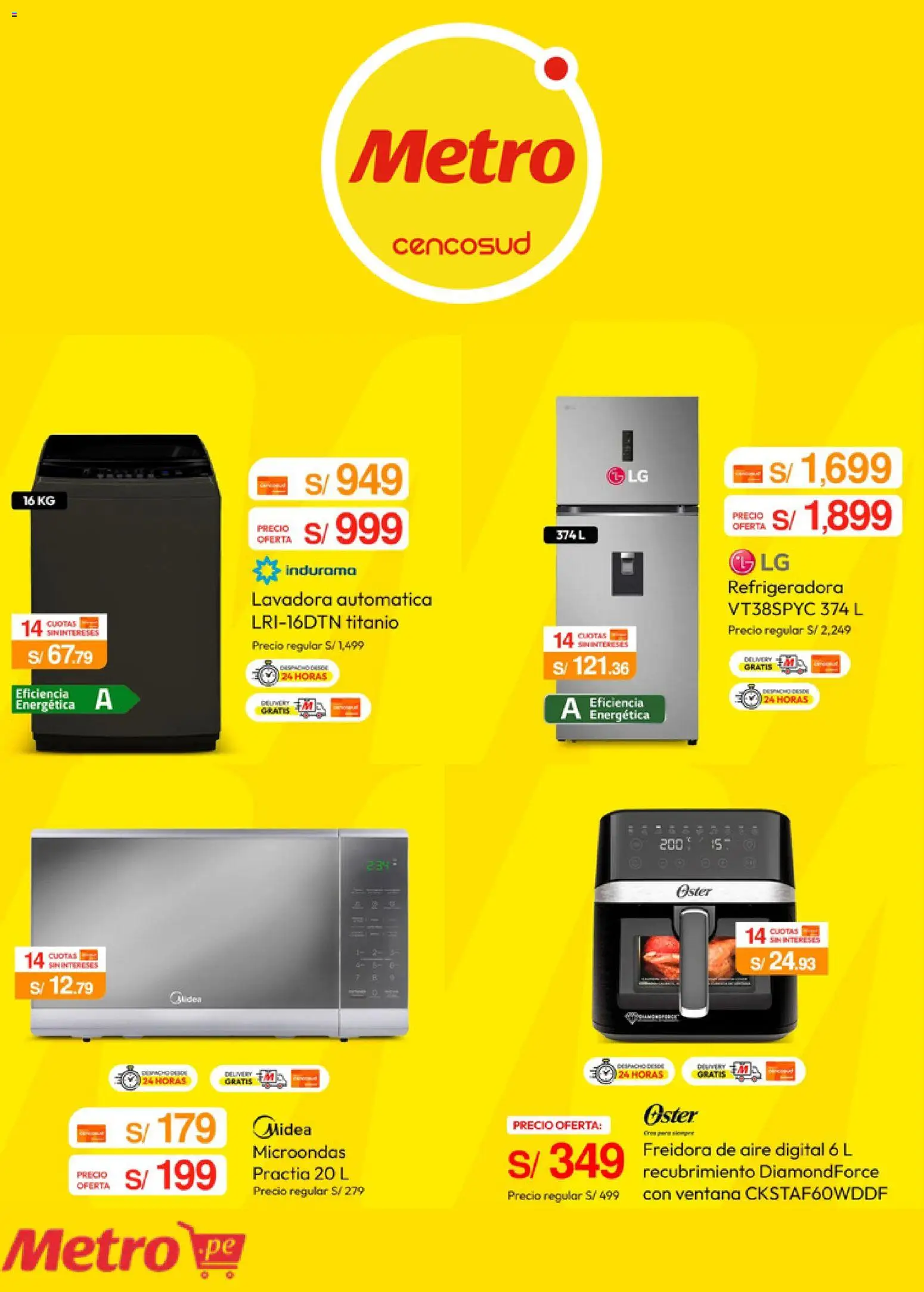 Catálogo Metro válido desde 11.05.2026 | Página: 5 | Productos: Lavadora, Freidora