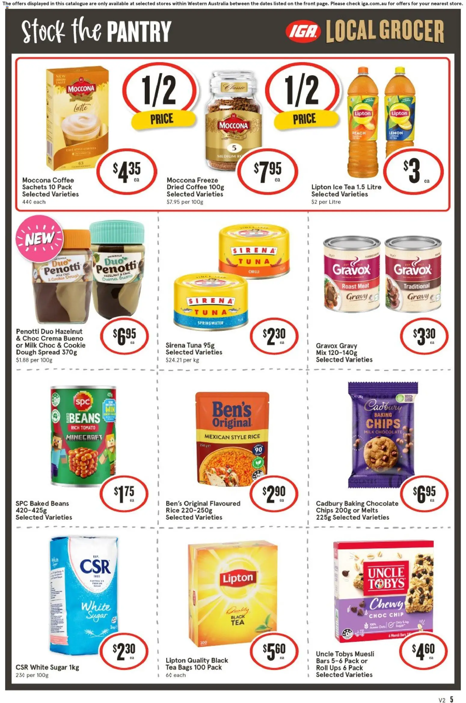 IGA catalogue - valid from 22/07/2026 | Page: 6 | Products: Coffee, Rice, Tuna, Moccona