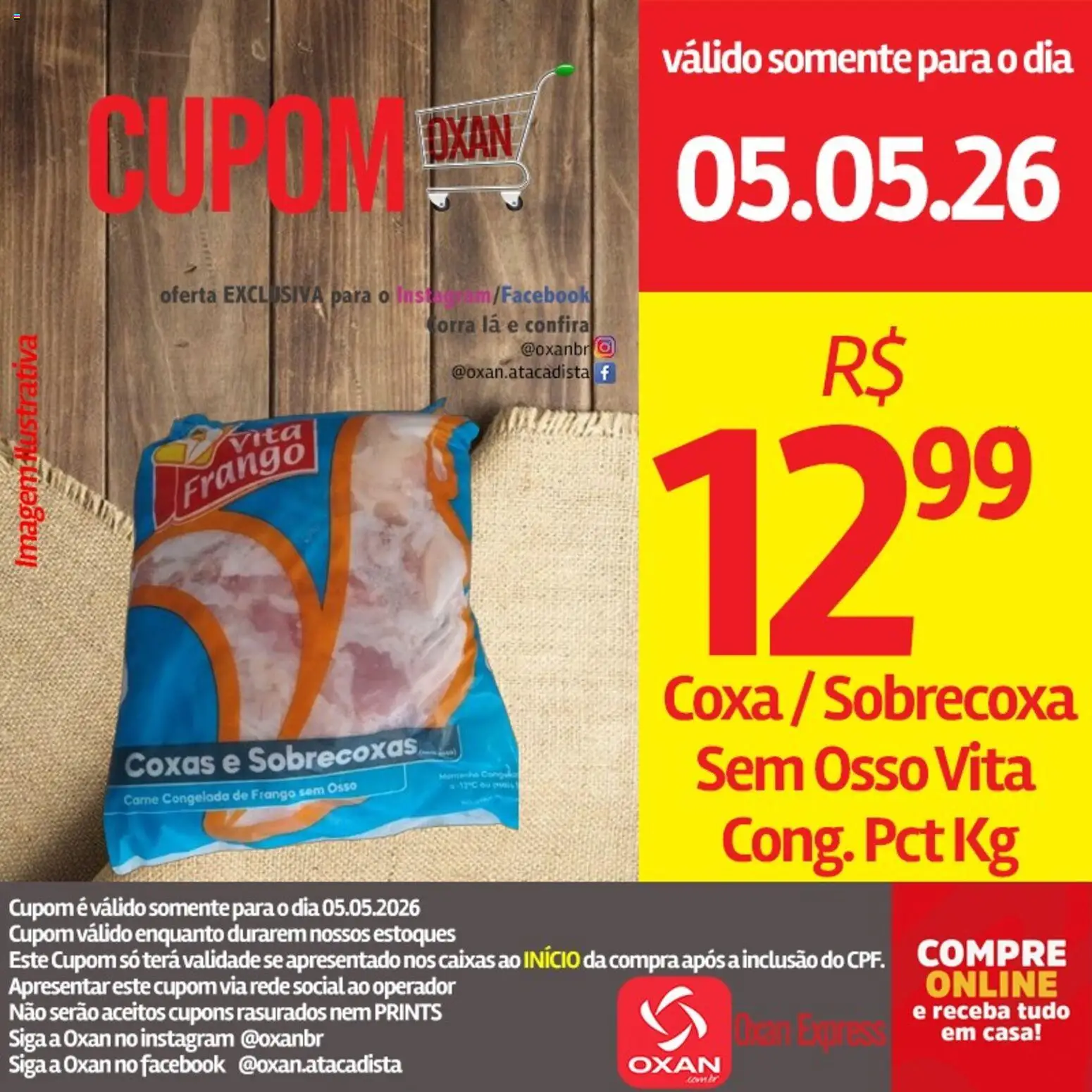 Oxan Atacadista Folheto - válido de 05.05.2026 | Página: 13 | Produtos: Carne, Frango
