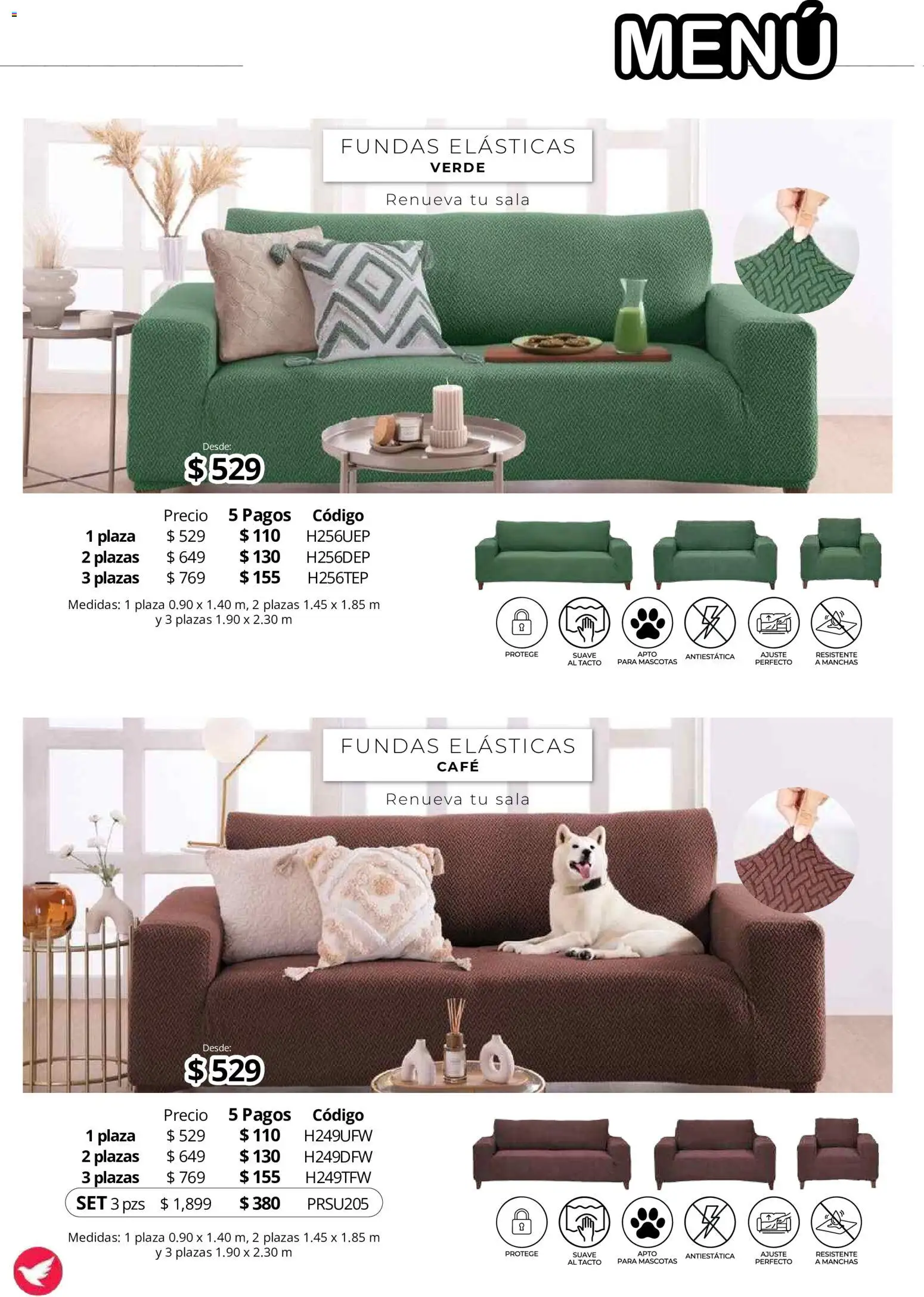 Nuevas ofertas de Colchas Concord válidas en toda la República Mexicana desde el 01/08/2026. ¡Encuentra las mejores ofertas en Colchas Concord catálogo! | Página: 192 | Productos: Sala