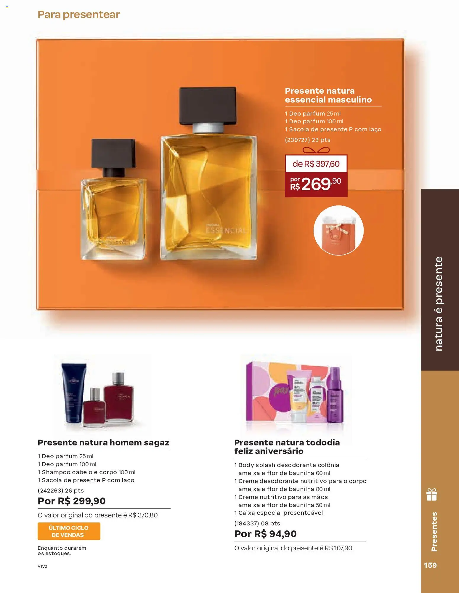 Natura Folheto - válido de 19.02.2026 | Página: 159 | Produtos: Desodorante, Caixa, Body, Ameixa
