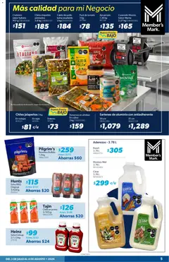 Vista previa de Ajo picado, Ajo picado 1.36 kg, nuevo folleto de la tienda, válido en México a partir del 03/07/2026 | Página: 5 | Productos: Durazno, Mostaza, Ajo, Polvo