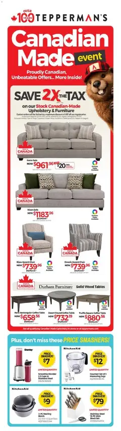 Preview of Tepperman's weekly flyer / circulaire from shop Tepperman's valid from Jul 3, 2026