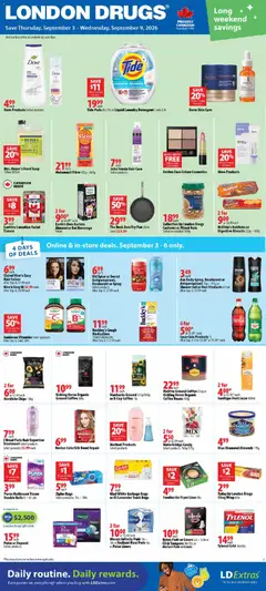 Preview of London Drugs flyer / circulaire from shop London Drugs valid from Sep 3, 2026