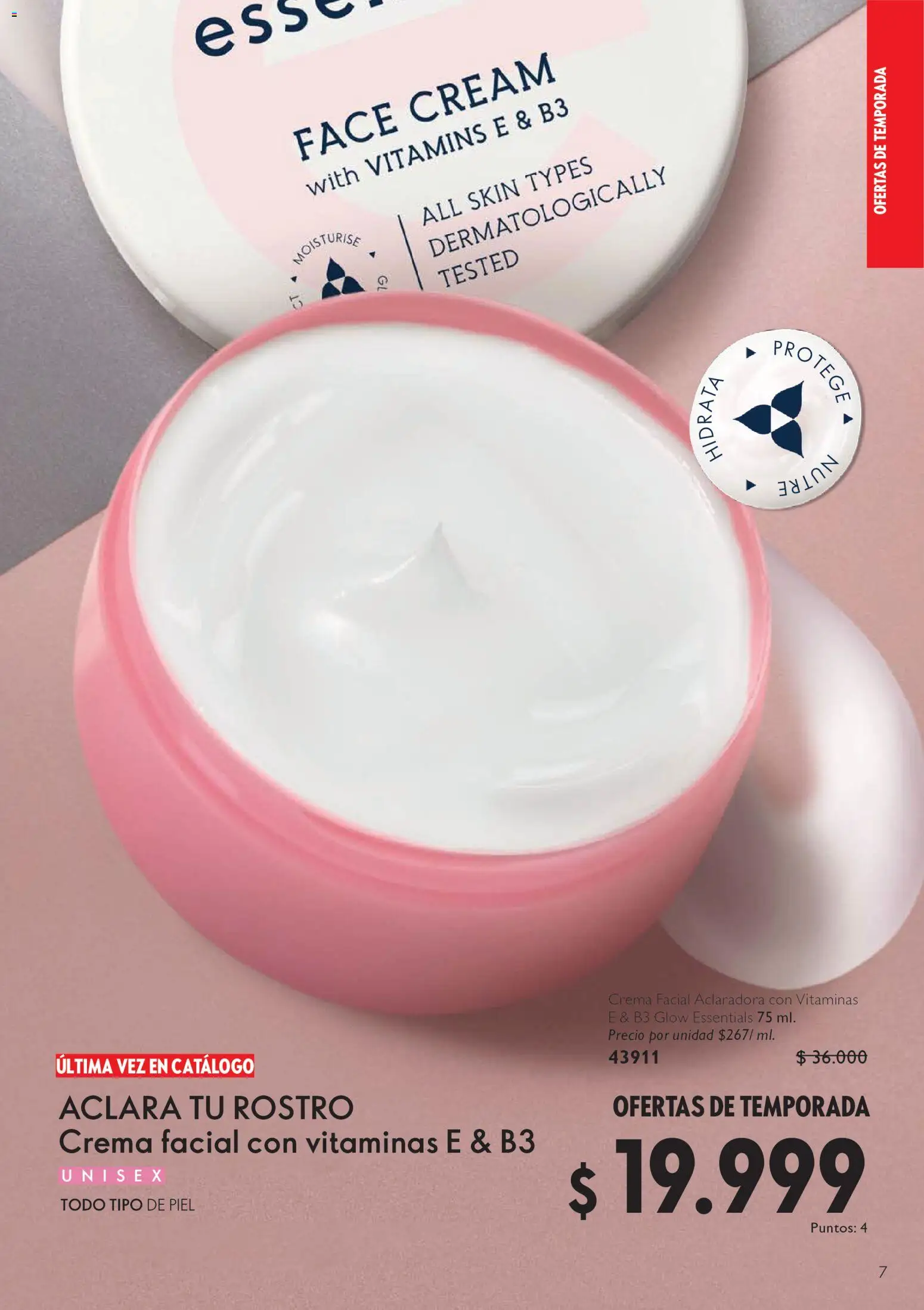Oriflame revista - valida desde el 01/08/2026 | Página: 7 | Productos: Crema, Vitaminas