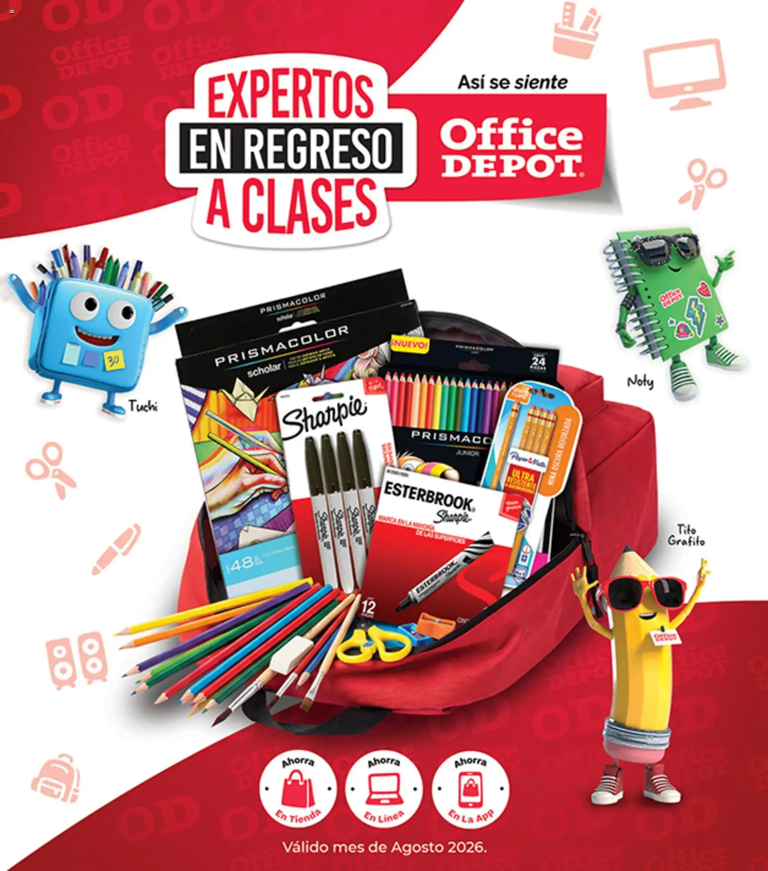 Nuevas ofertas de Office Depot válidas en toda la República Mexicana desde el 01/08/2026. ¡Encuentra las mejores ofertas en Office Depot catálogo! | Página: 1