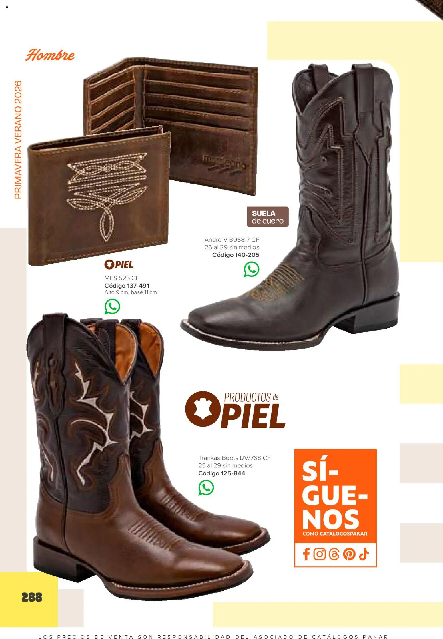 Nuevas ofertas de SC Pakar válidas en toda la República Mexicana desde el 30.01.2026. ¡Encuentra las mejores ofertas en SC Pakar catálogo Hombre! | Página: 288