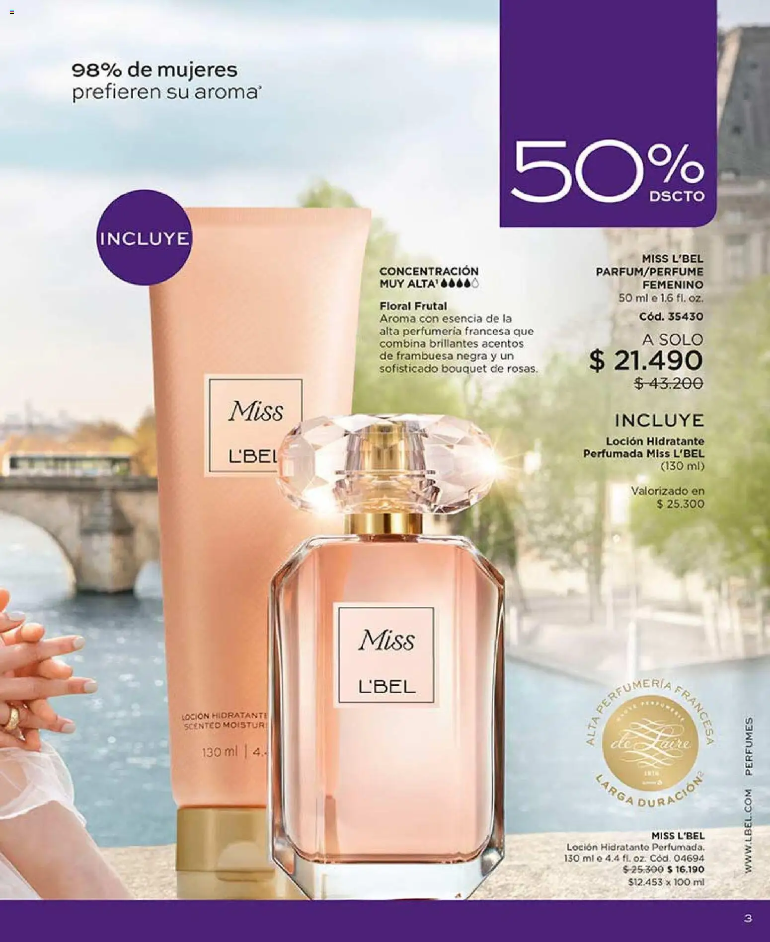 Catálogo L'Bel Campaña 14 │ válido desde el 16.08.2026 | Página: 3 | Productos: Loción, Perfumes