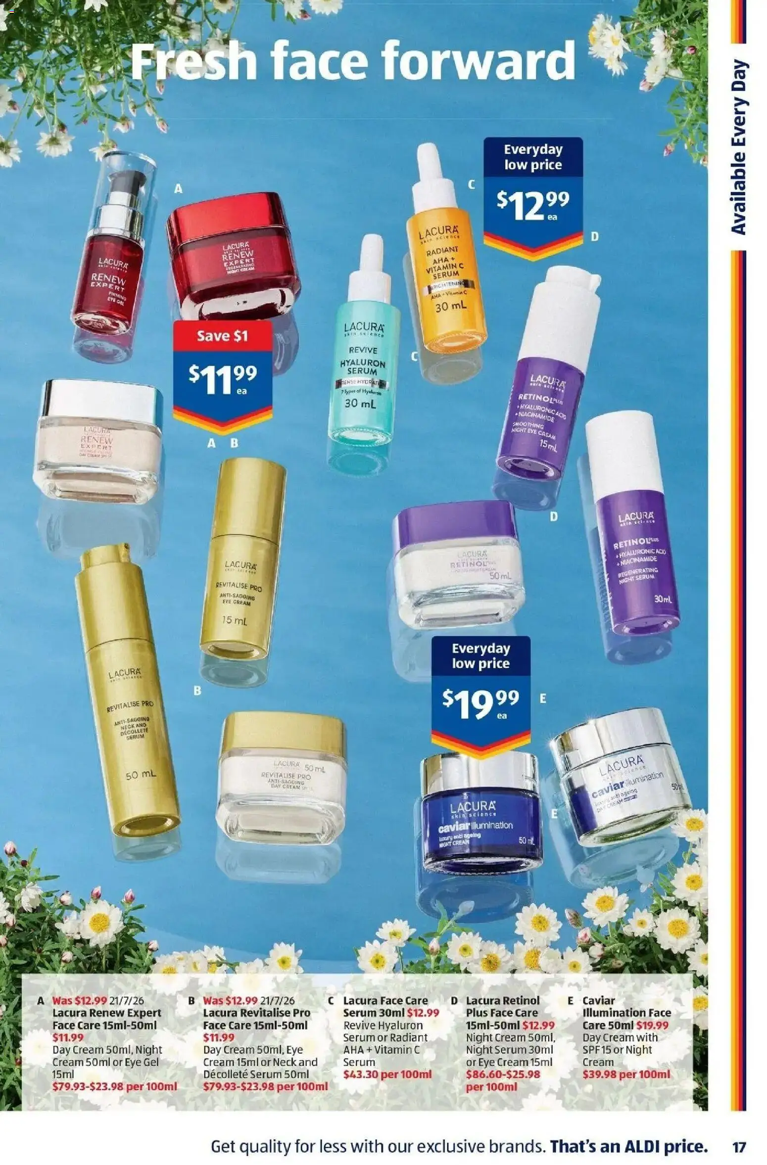 Aldi catalogue - valid from 23/09/2026 | Page: 17 | Products: Cream, Anti-ageing, Night cream, Vitamin