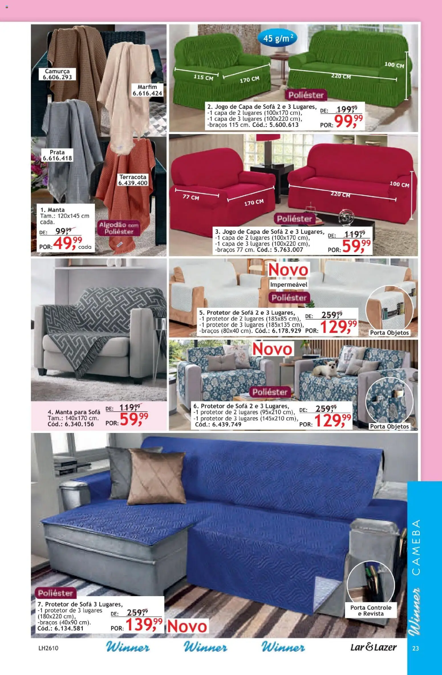 Quatro Estações Folheto - válido de 01/10/2026 | Página: 25 | Produtos: Porta, Sofá, Revista, Algodão