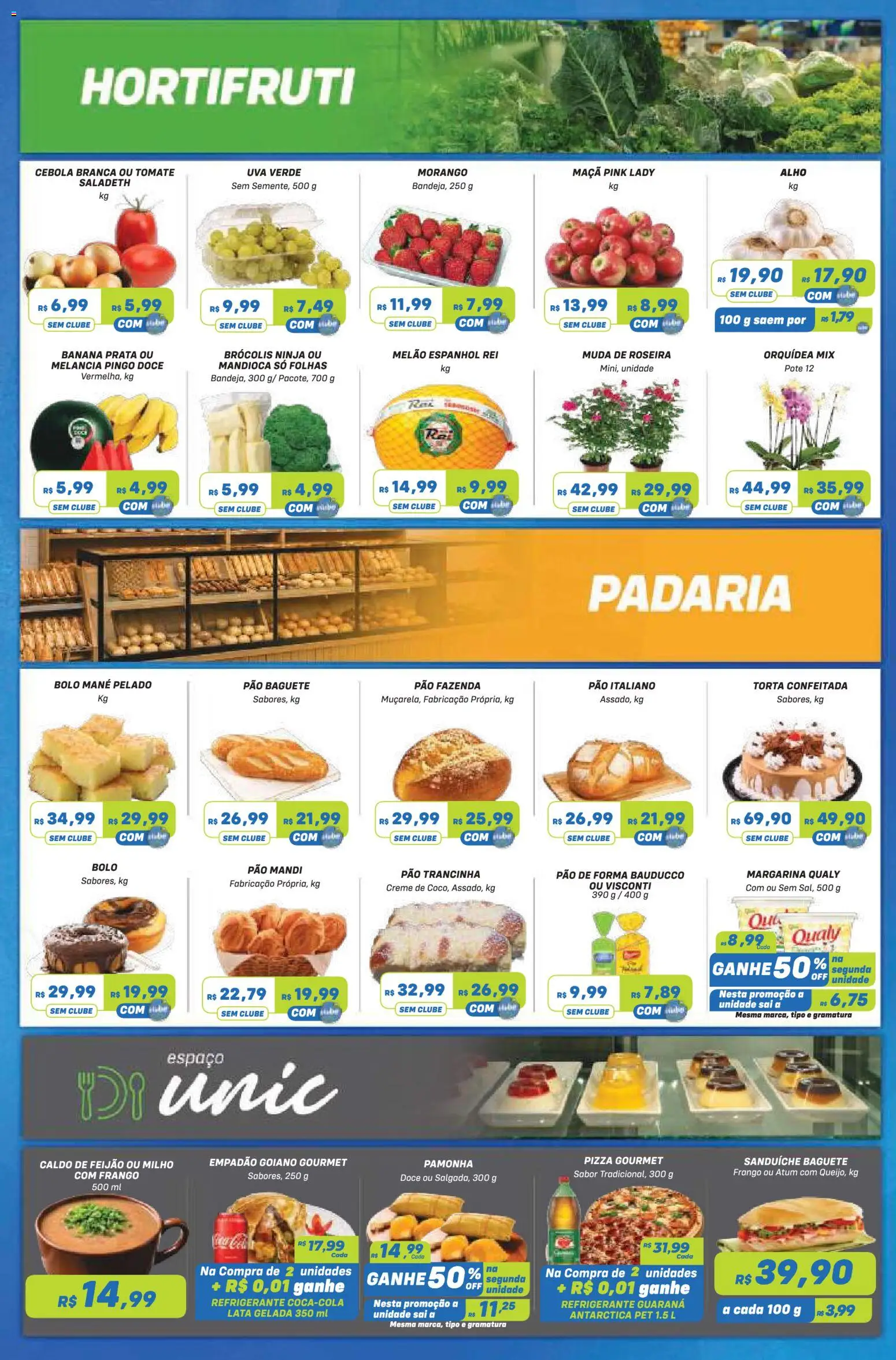 Prezunic Folheto - válido de 10/09/2026 | Página: 2 | Produtos: Baguete, Bolo, Doce, Margarina