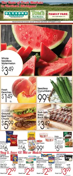 Preview of Family Fare weekly ads valid from 08/30/2026