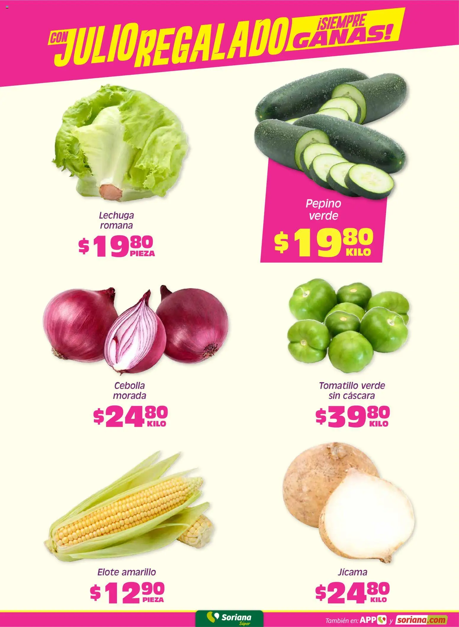 Nuevas ofertas de Soriana válidas en toda la República Mexicana desde el 10/07/2026. ¡Encuentra las mejores ofertas en Soriana Fin de Semana Súper: Tijuana, Mexicali, Ensenada, San Luis Río Colorado y Tecate! | Página: 2 | Productos: Cebolla, Lechuga