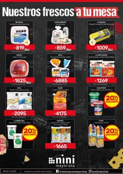 Vista previa NINI Mayorista ofertas válido desde el 27.04.2026 | Página: 34 | Productos: Muzzarella, Yogur, Jugo, Ravioles