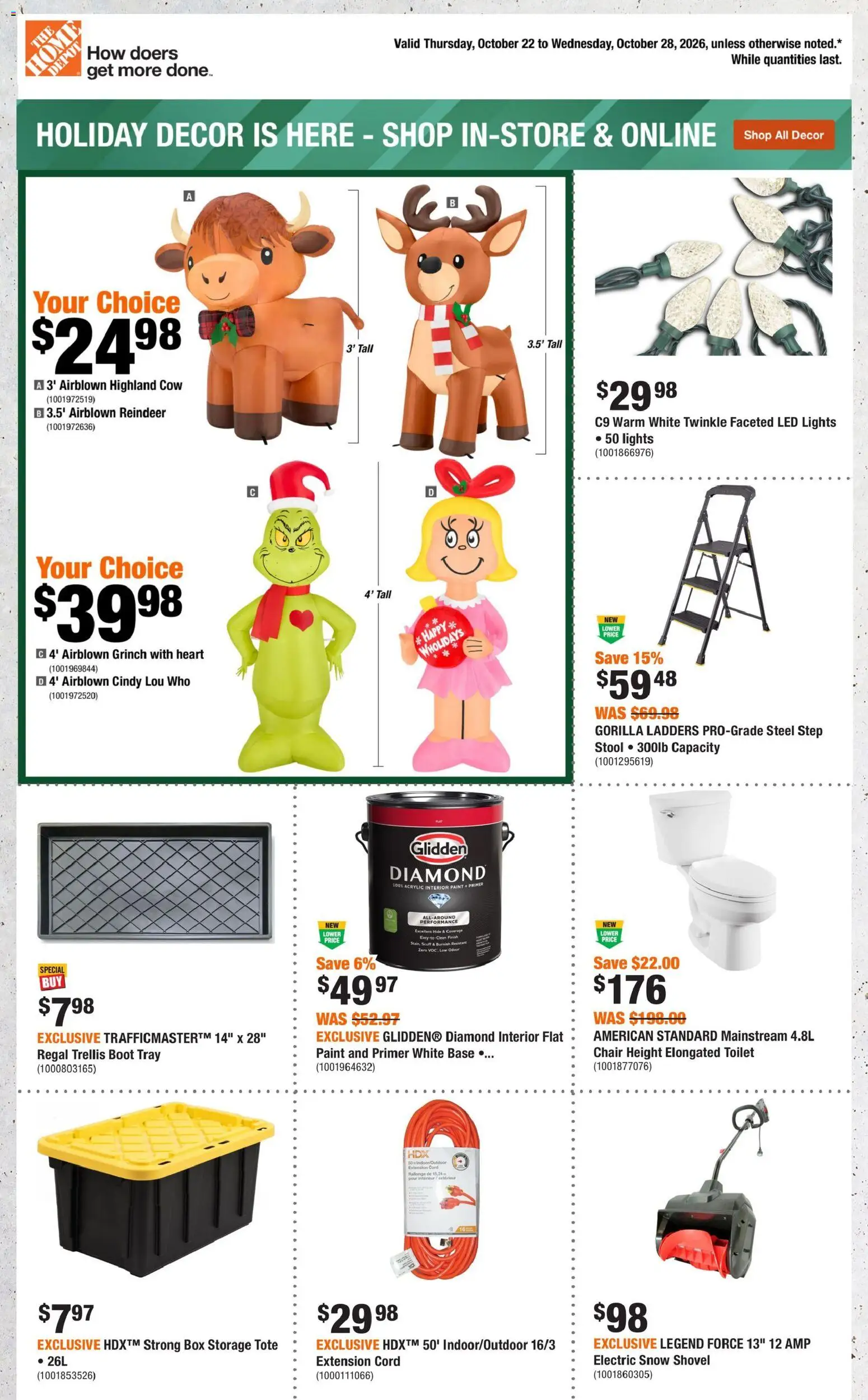Home Depot flyer valid from Oct 22, 2026 | Page: 1