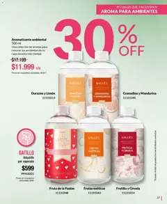 Vista previa Bagués - Catálogo válido desde el 27/07/2026 | Página: 37 | Productos: Frutilla, Durazno, Limón, Esencias