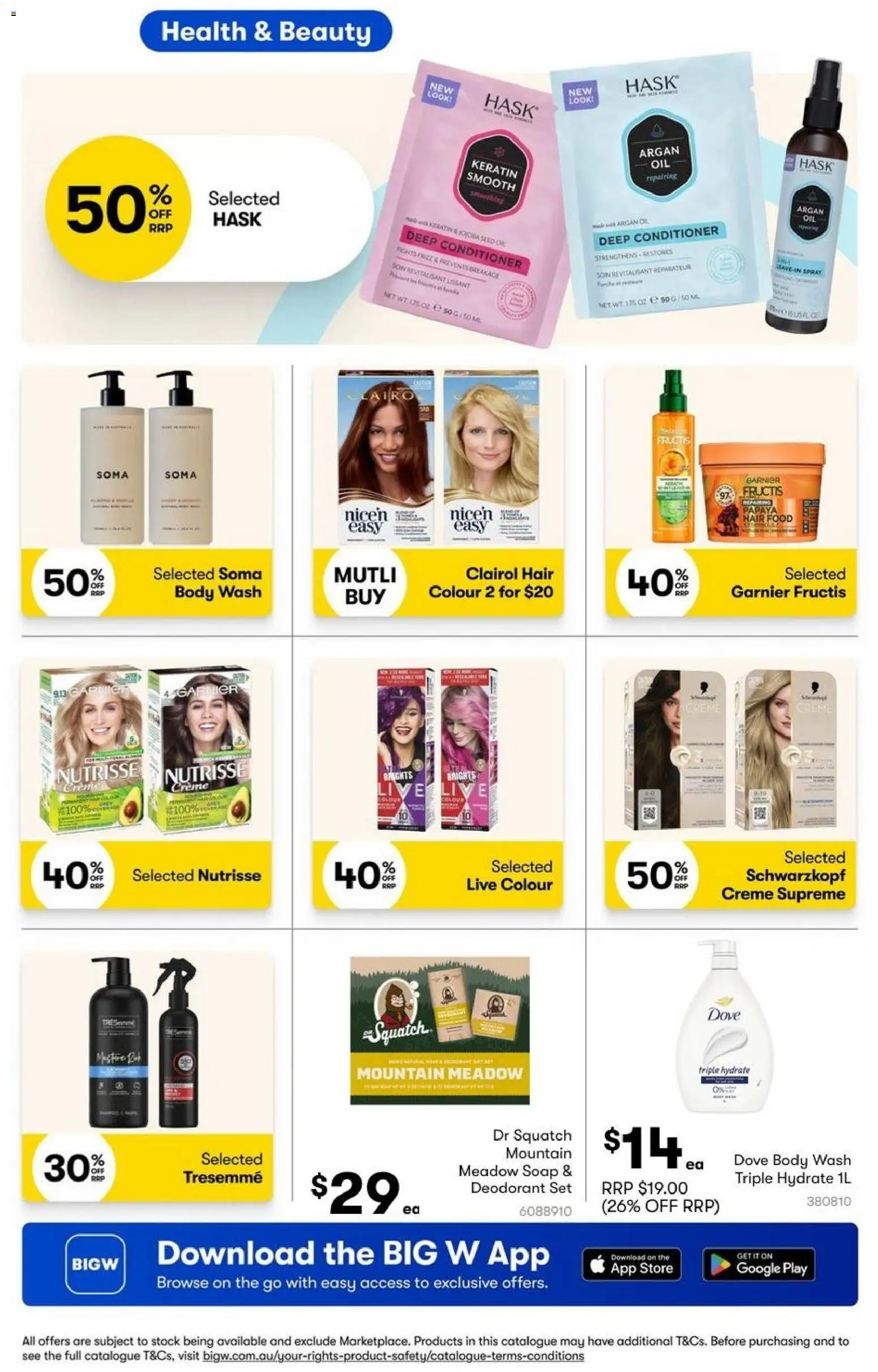 Big W catalogue - valid from 20/08/2026 | Page: 38 | Products: Meadow, Conditioner, Soap, Deodorant