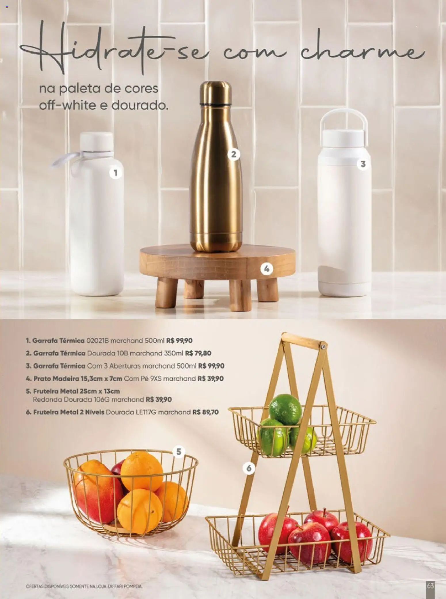 Zaffari Folheto - válido de 06/05/2026 | Página: 63 | Produtos: Fruteira, Garrafa térmica