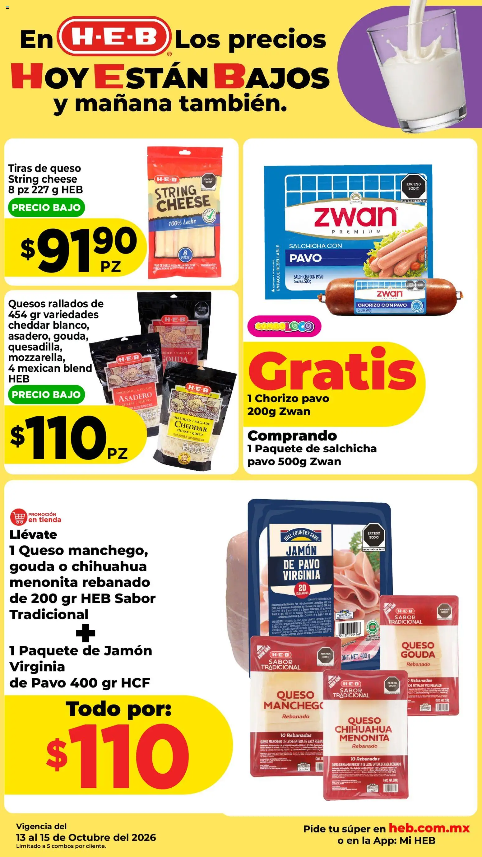 Nuevas ofertas de H-E-B válidas en toda la República Mexicana desde el 13/10/2026. ¡Encuentra las mejores ofertas en H-E-B folleto Carne! | Página: 3