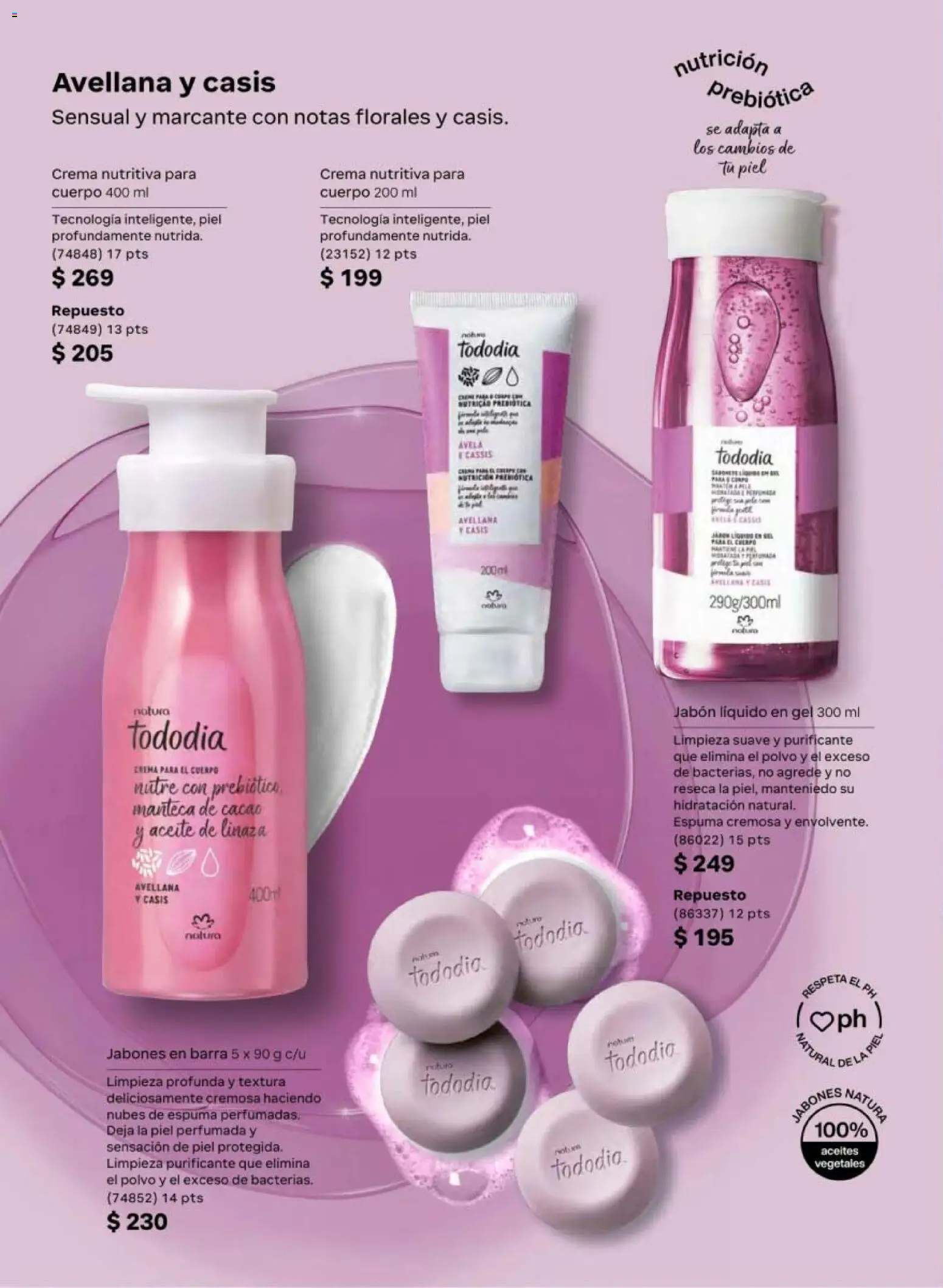 Nuevas ofertas de Natura válidas en toda la República Mexicana desde el 10/07/2026. ¡Encuentra las mejores ofertas en Natura campaña 11 2026! | Página: 100 | Productos: Jabón líquido, Crema, Aceite, Polvo