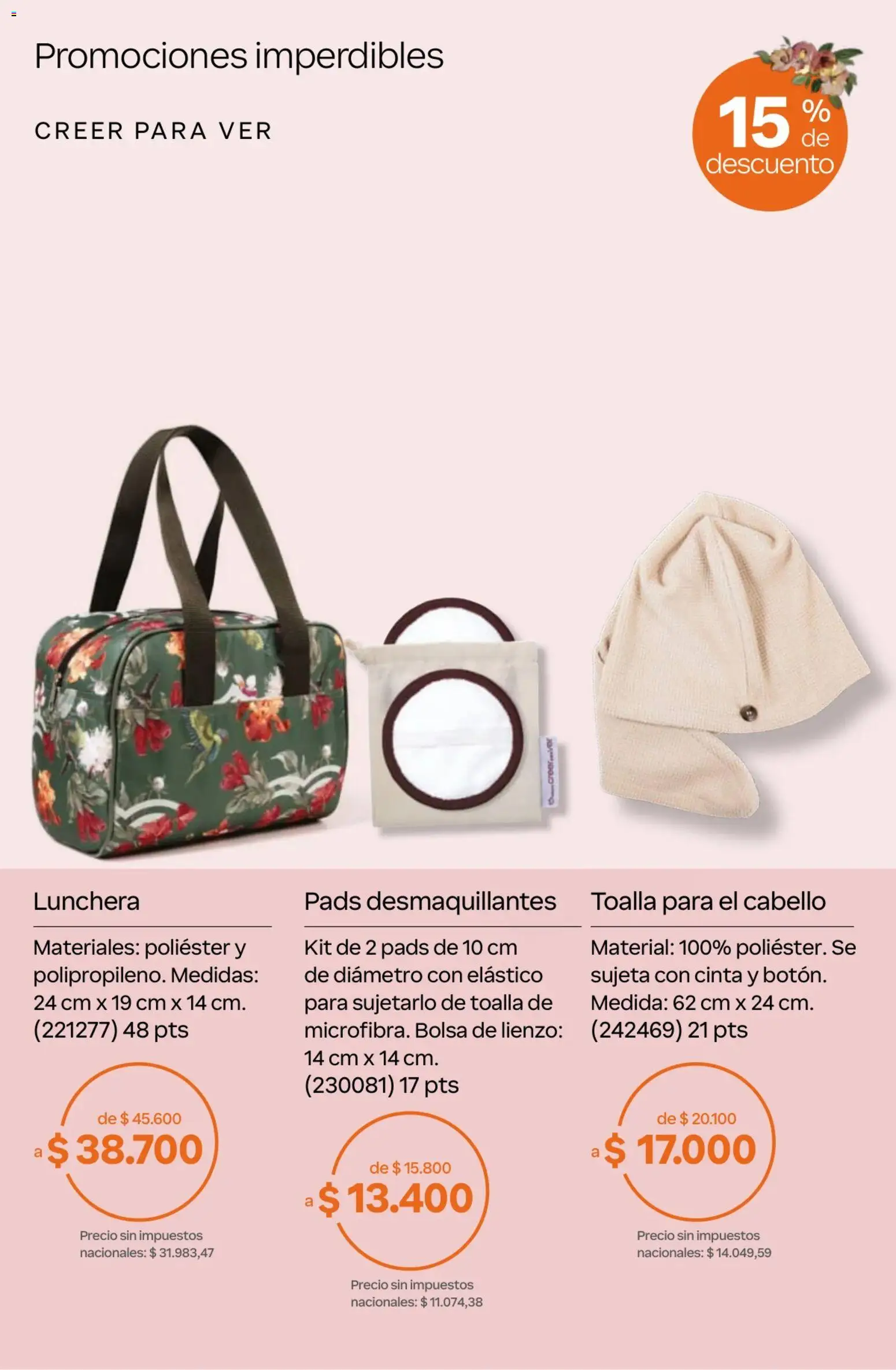 Catálogo Natura Ciclo 13 │ válido desde el 02/09/2026 | Página: 86 | Productos: Toalla, Cinta, Bolsa