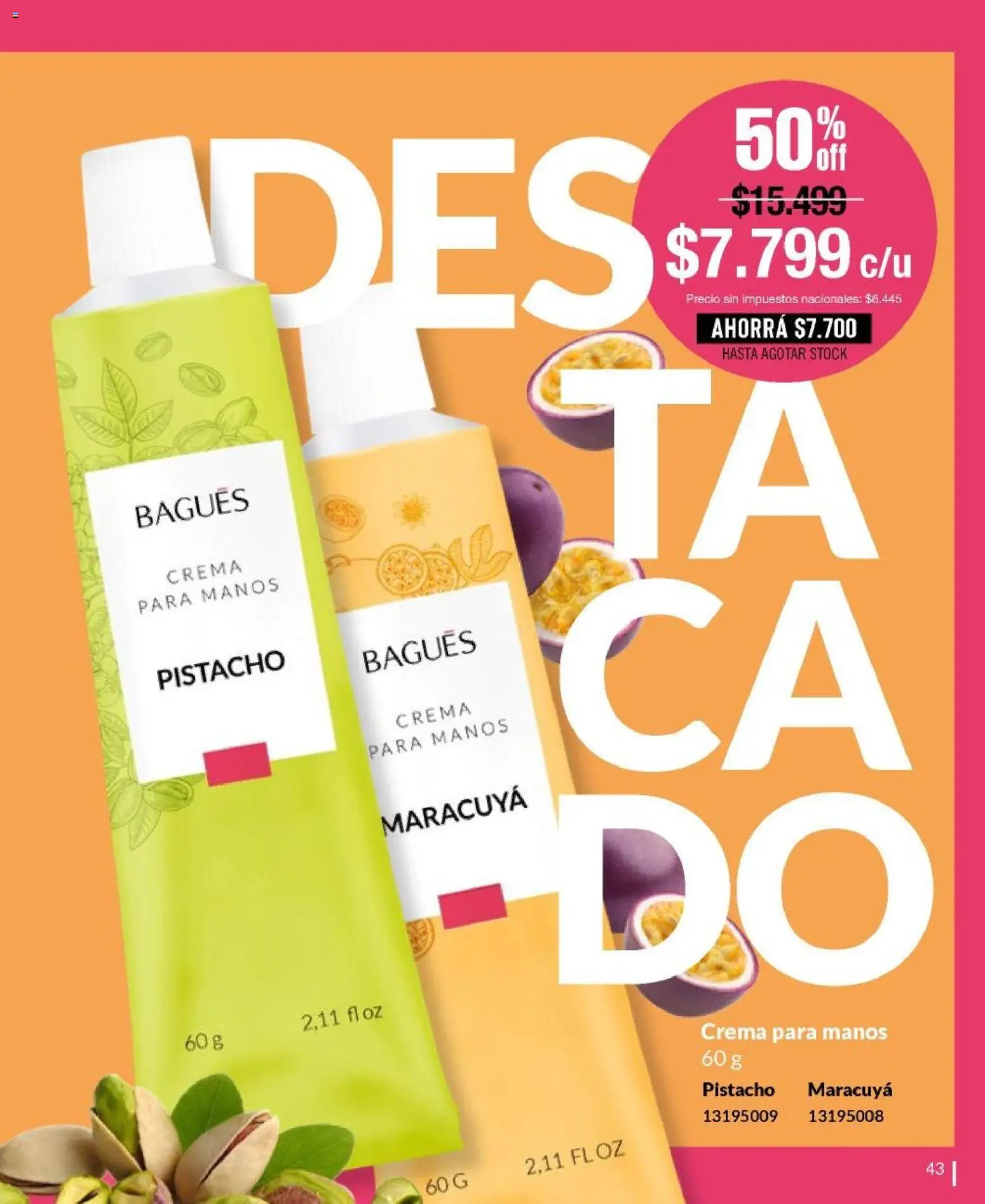 Bagués catálogo │ válido desde el 21/09/2026 | Página: 43 | Productos: Crema para manos, Crema