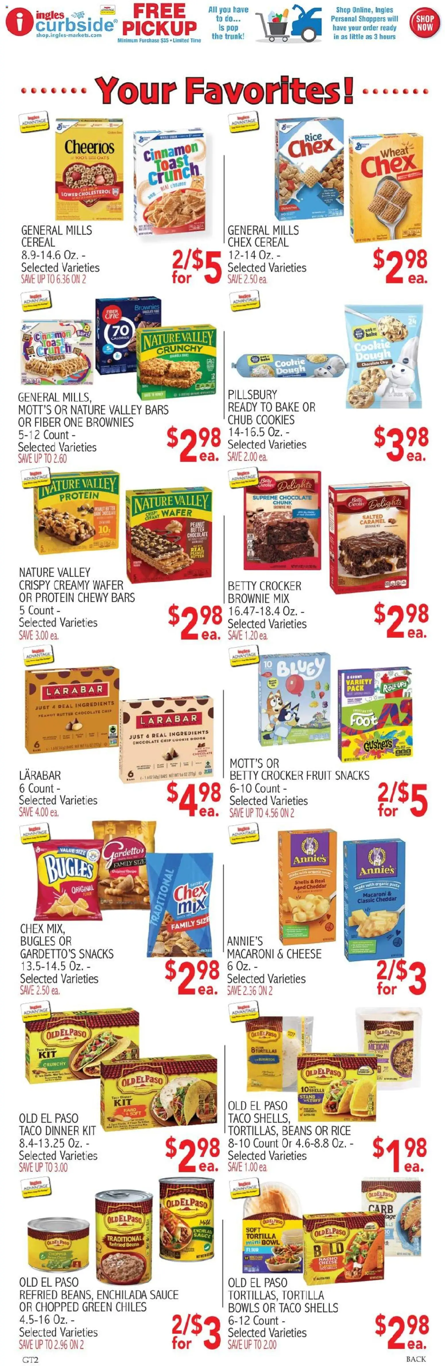 Ingles Weekly Ad - valid from 10.06.2026 | Page: 6 | Products: Butter, Cookies, Sauce, Chocolate Chip