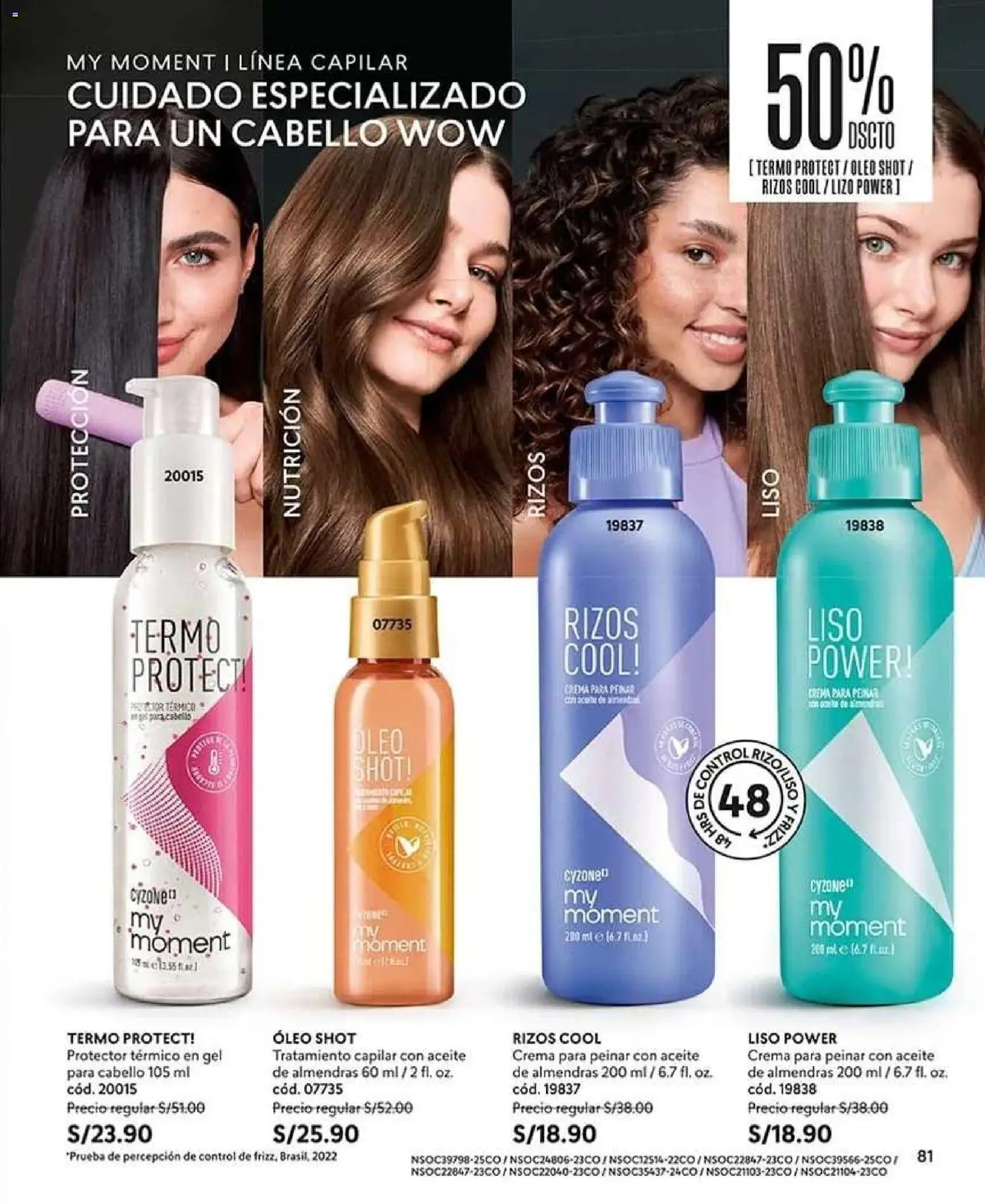 Catálogo CyZone válido desde 22/08/2026 | Página: 81 | Productos: Aceite para cabello, Aceite, Crema, Almendras