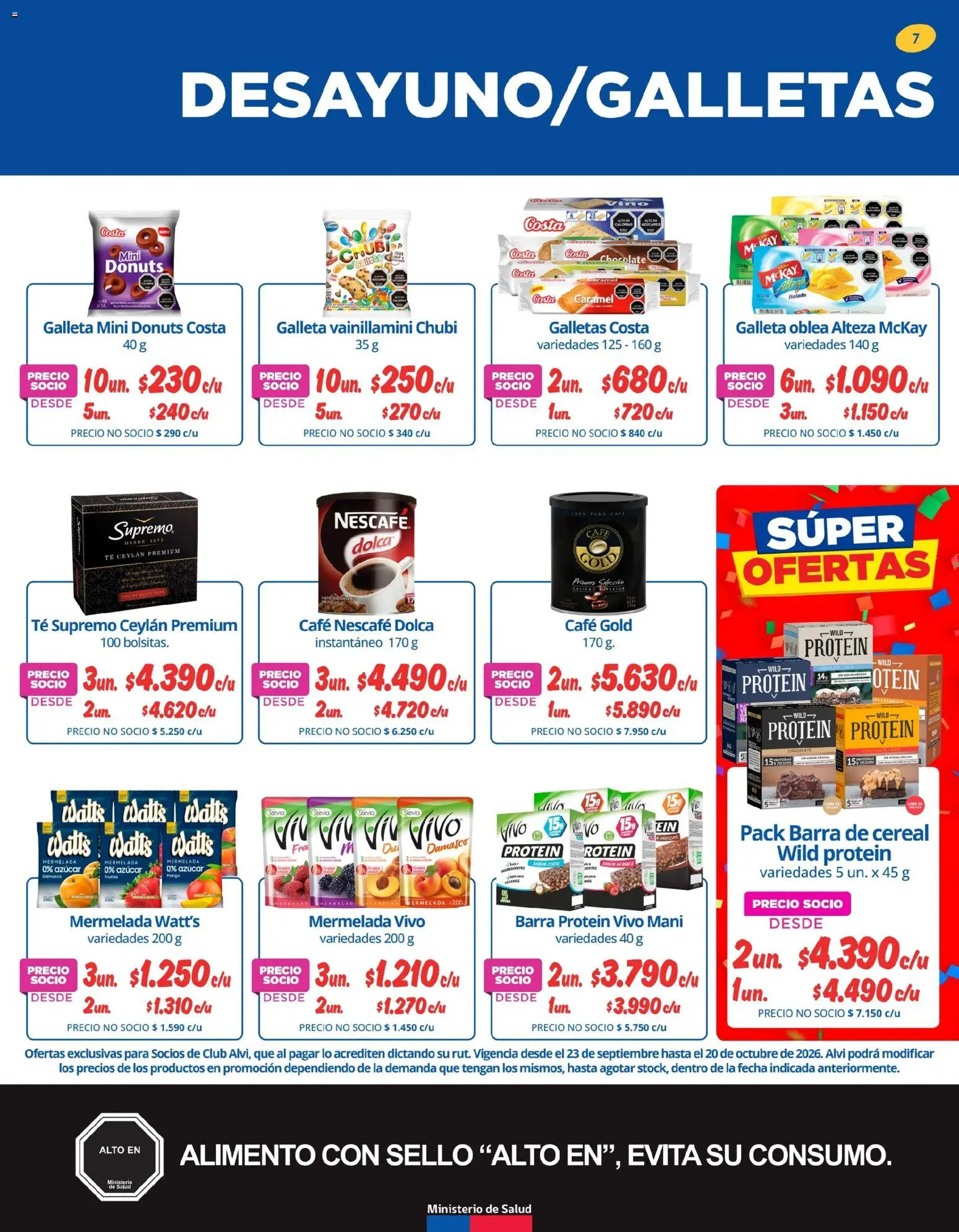 Alvi Ofertas │ válido desde el 21.09.2026 | Página: 7 | Productos: Coco, Té, Azucar, Helado