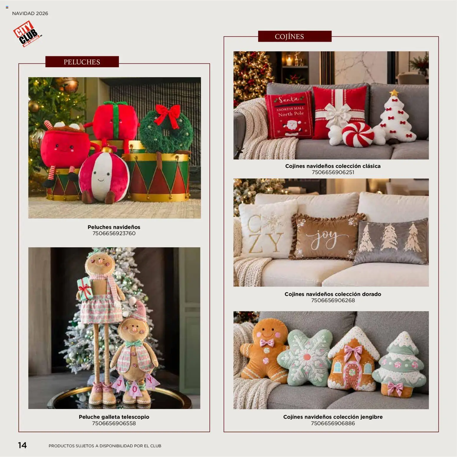 Nuevas ofertas de City Club válidas en toda la República Mexicana desde el 02/10/2026. ¡Encuentra las mejores ofertas en City Club Catálogo Navideño! | Página: 14