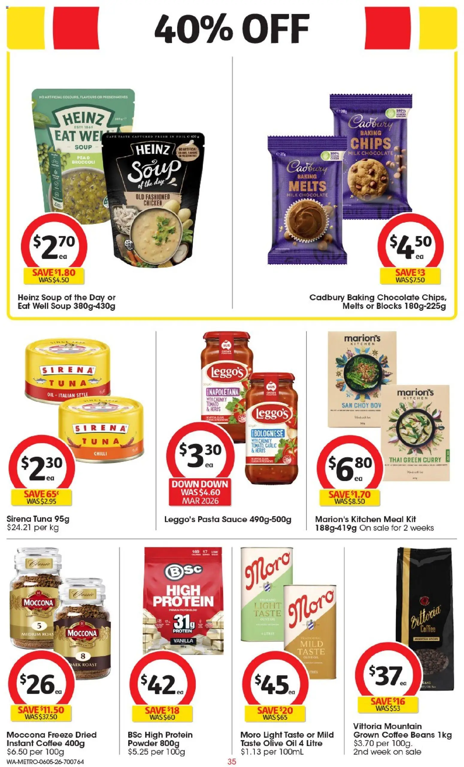 Coles catalogue - valid from 06.05.2026 | Page: 35 | Products: Coffee, Sauce, Garlic, Tuna