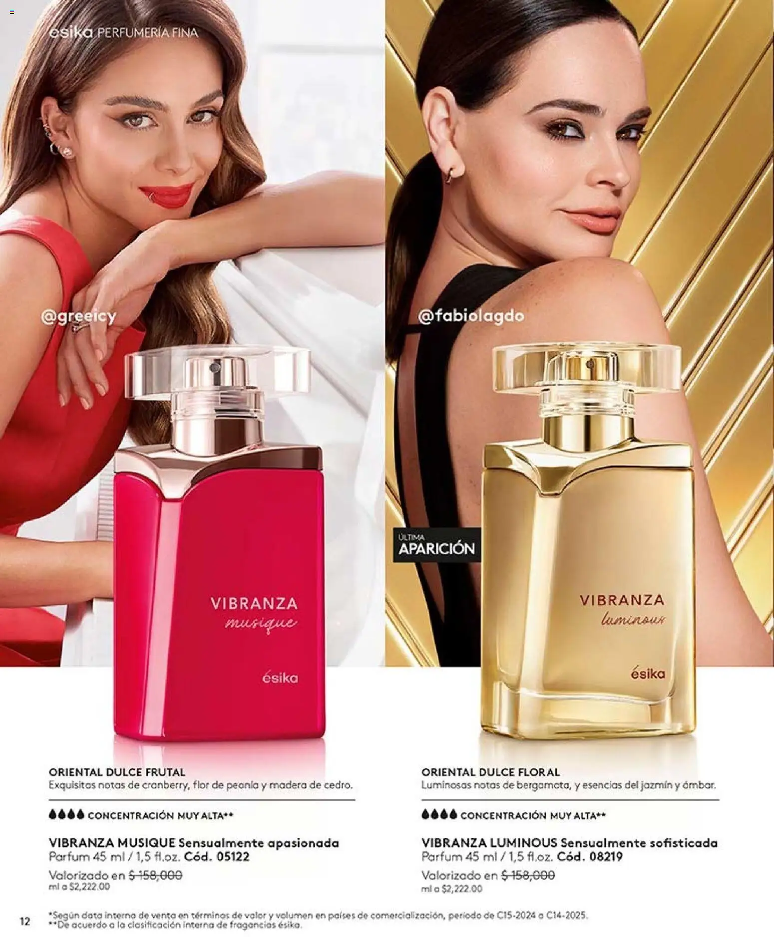 Ésika revista - valida desde el 07/08/2026 | Página: 12 | Productos: Esencias