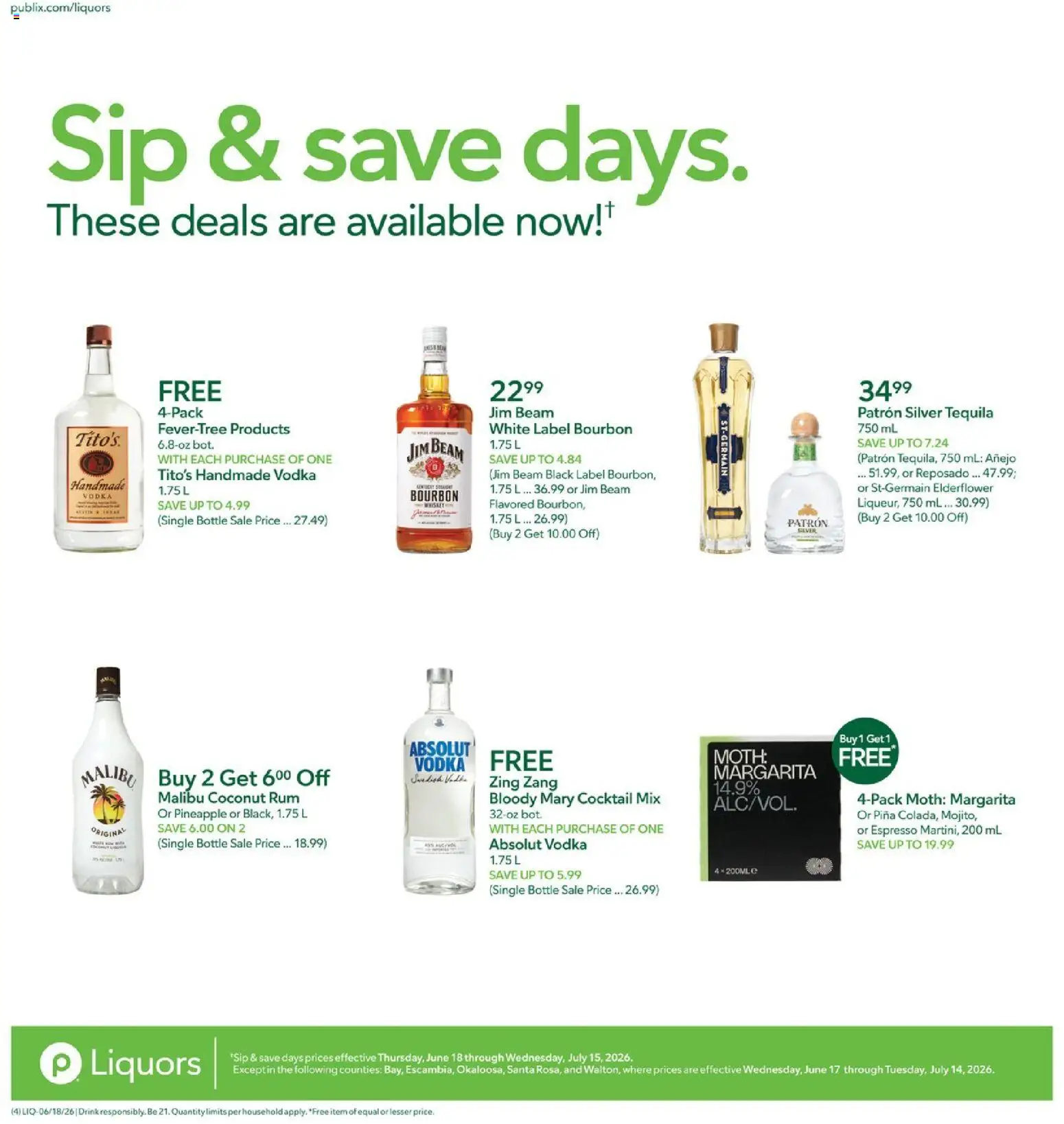 Publix Liquors - valid from 18.06.2026 | Page: 4 | Products: Pineapple, Bourbon, Vodka